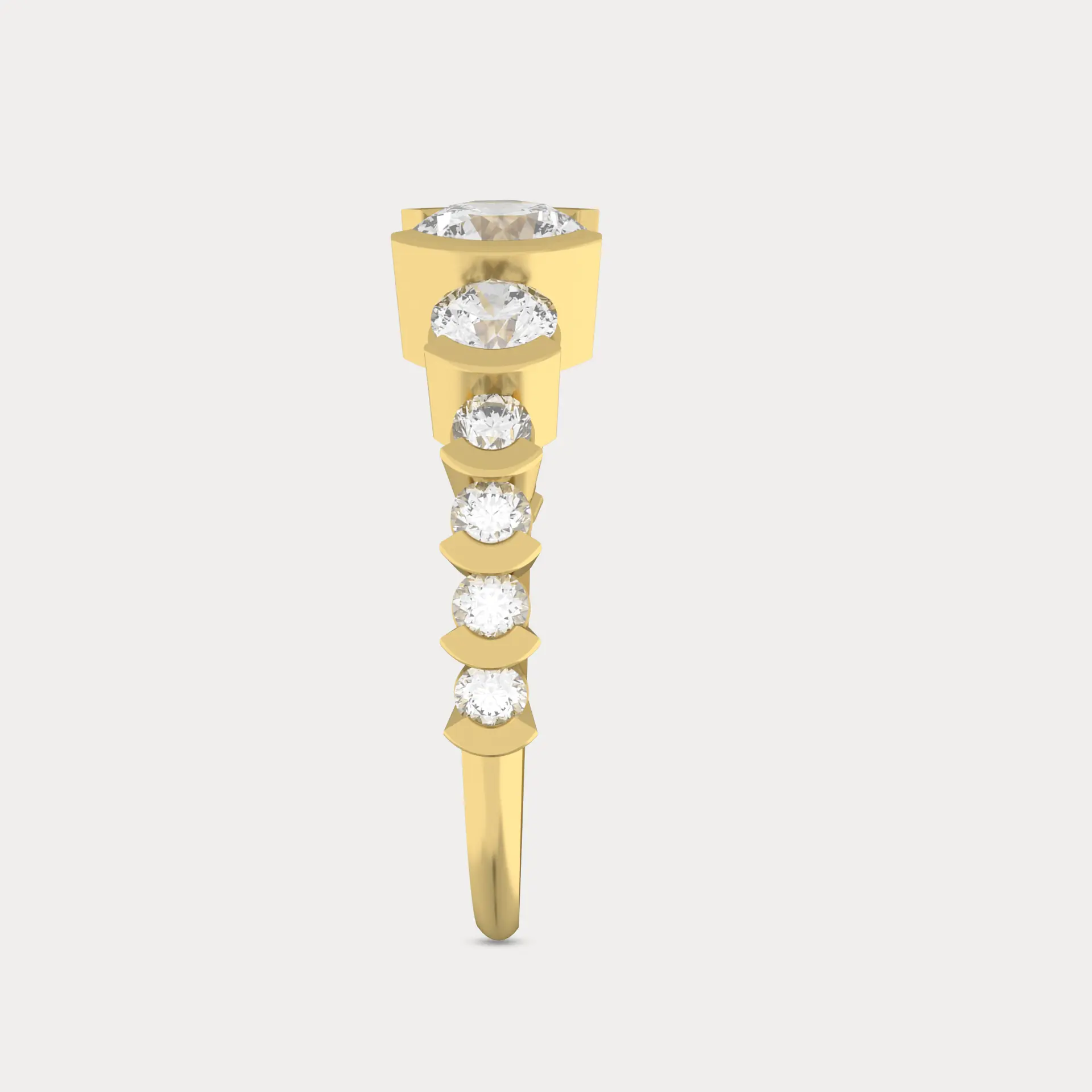 Glittering Solitair Ring, alternate view