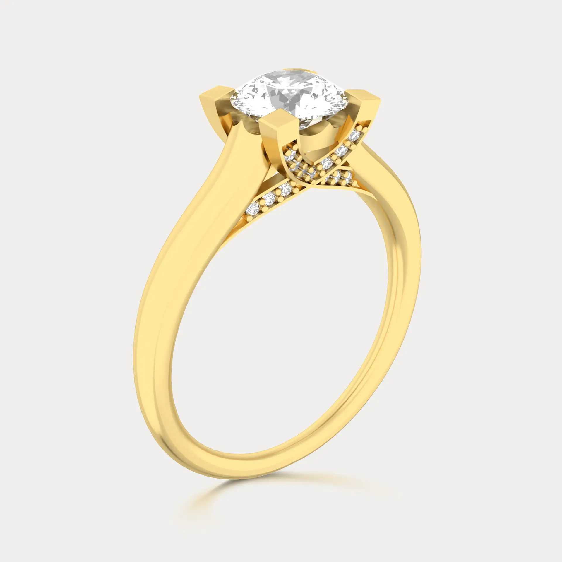 Round Solitaire Ring