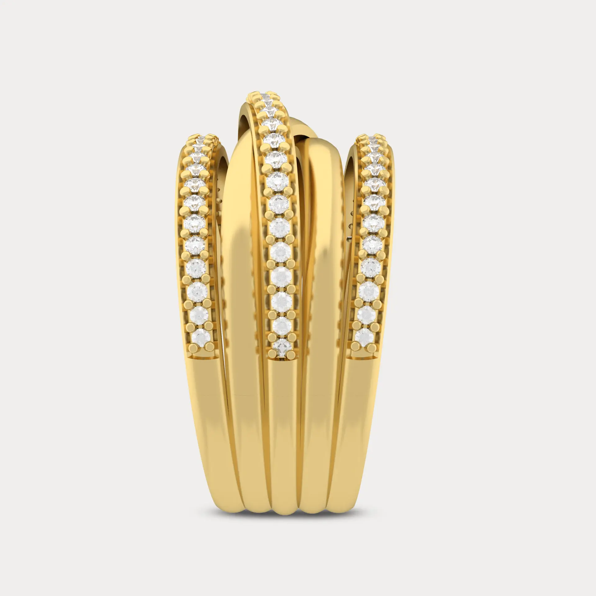 Wavy String Ring, alternate view