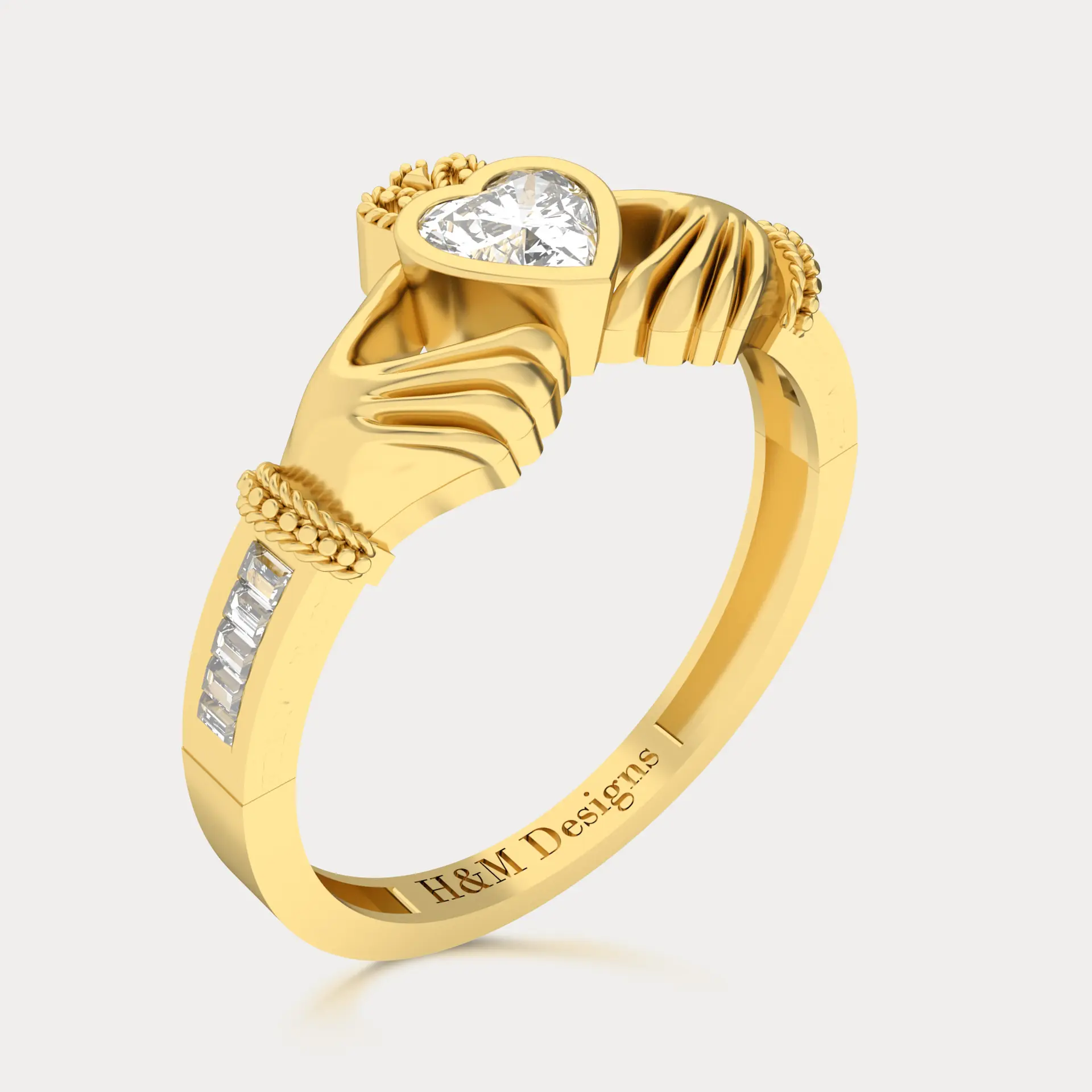 Center Heart Ring