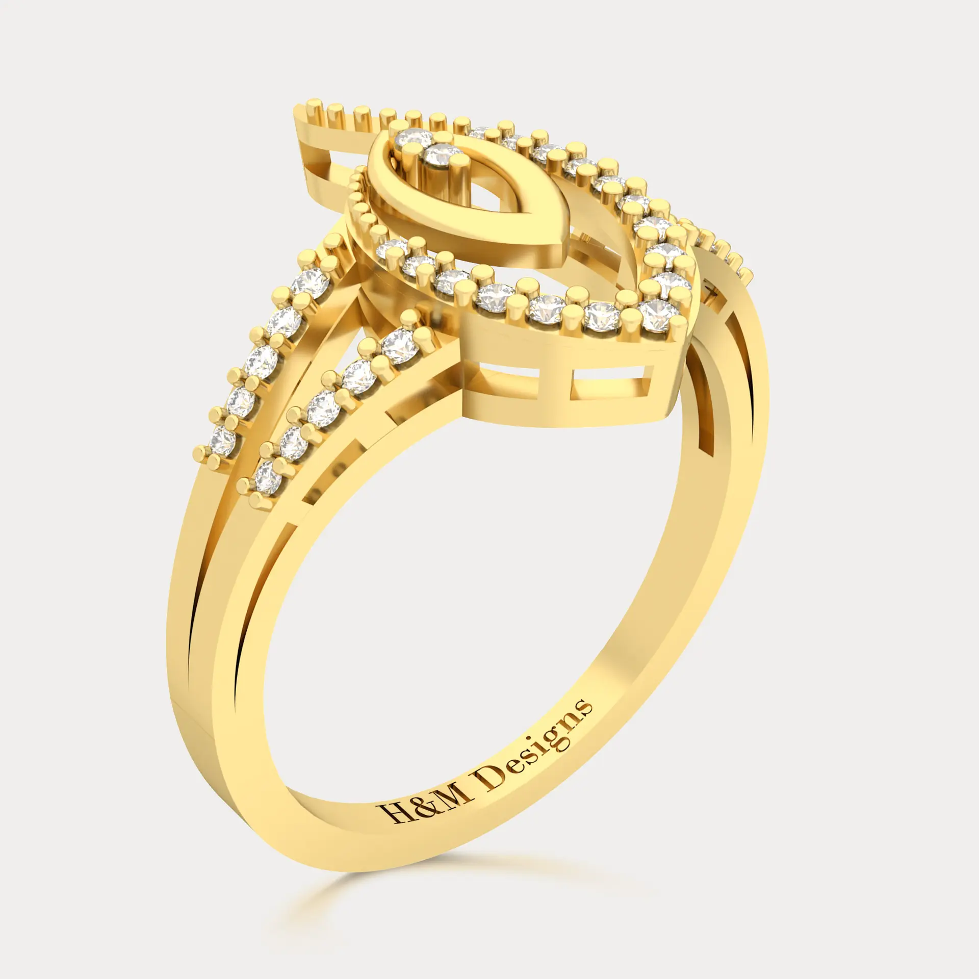 Composite Fusion Diamond Ring