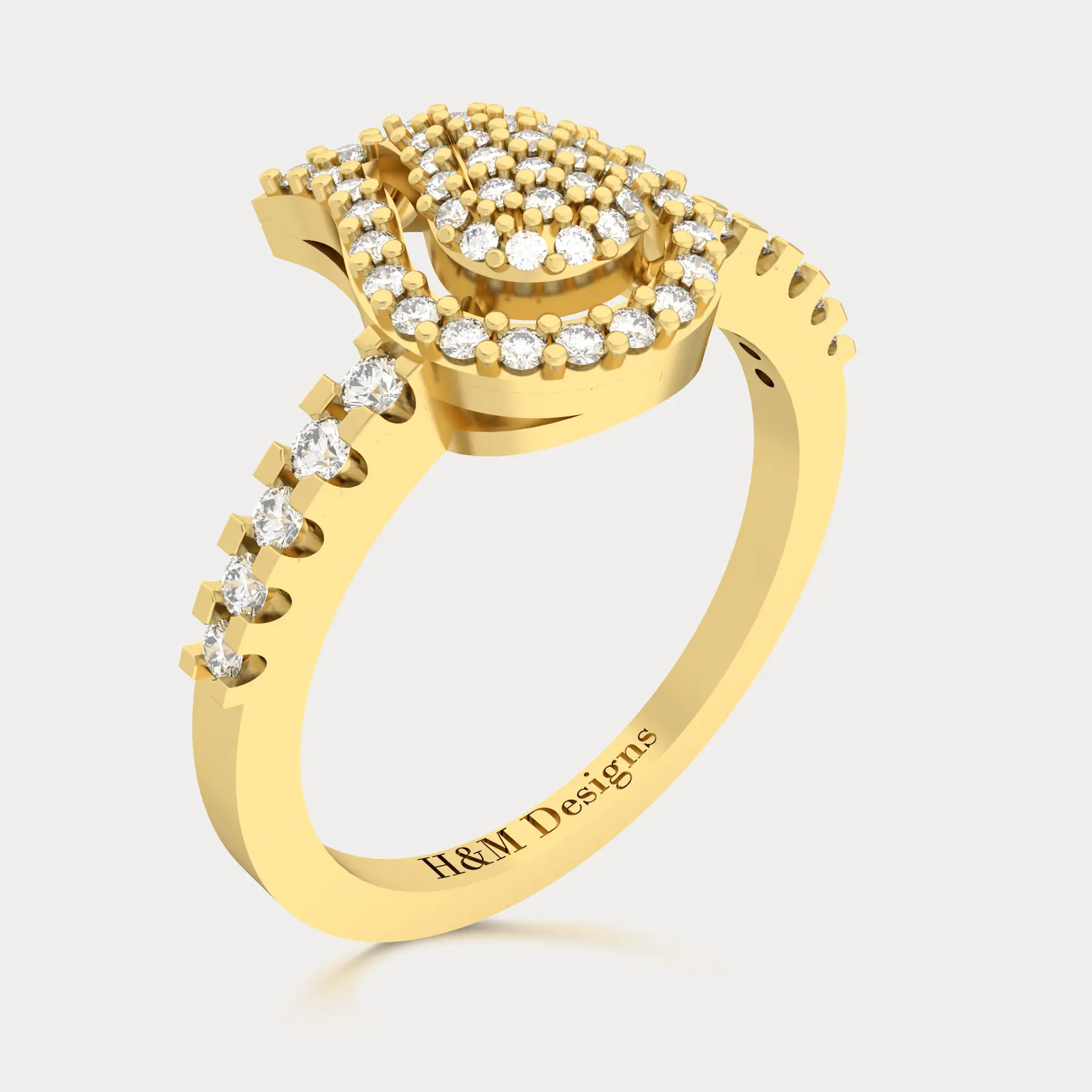 Drop Shape Cocktail Ring