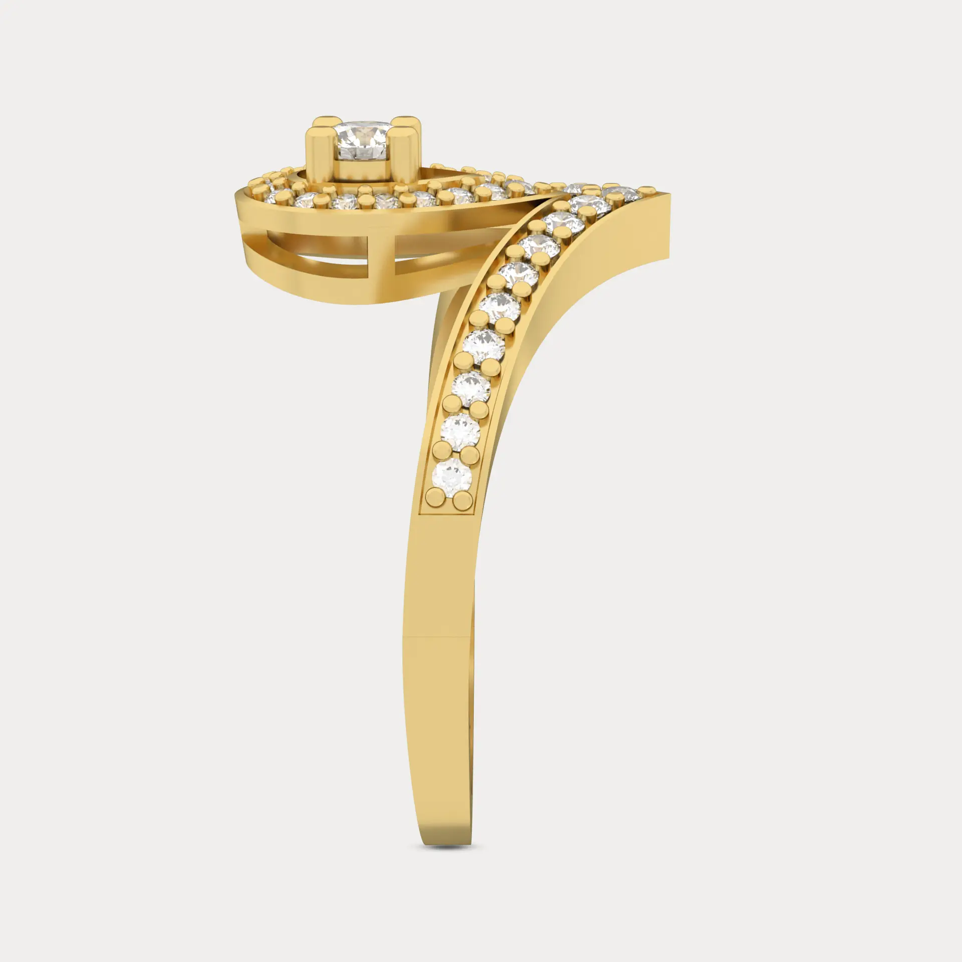 Drop Cocktail Ring, alternate view