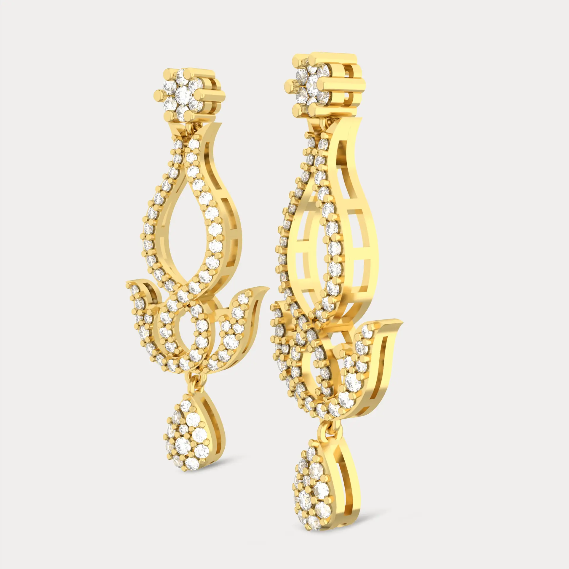 Classic Diamond Earring, alternate view