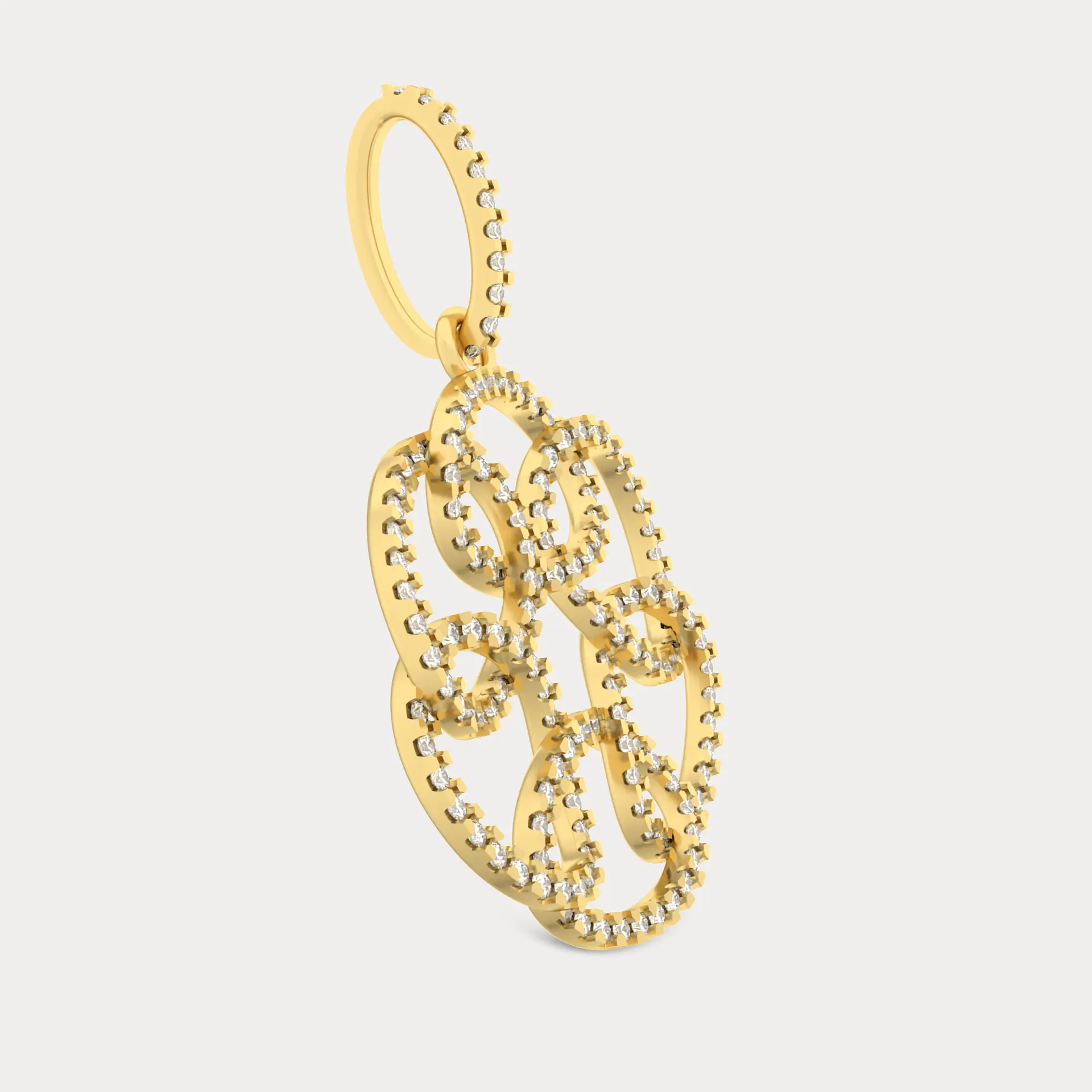 Glowing Diamond Pendant, alternate view
