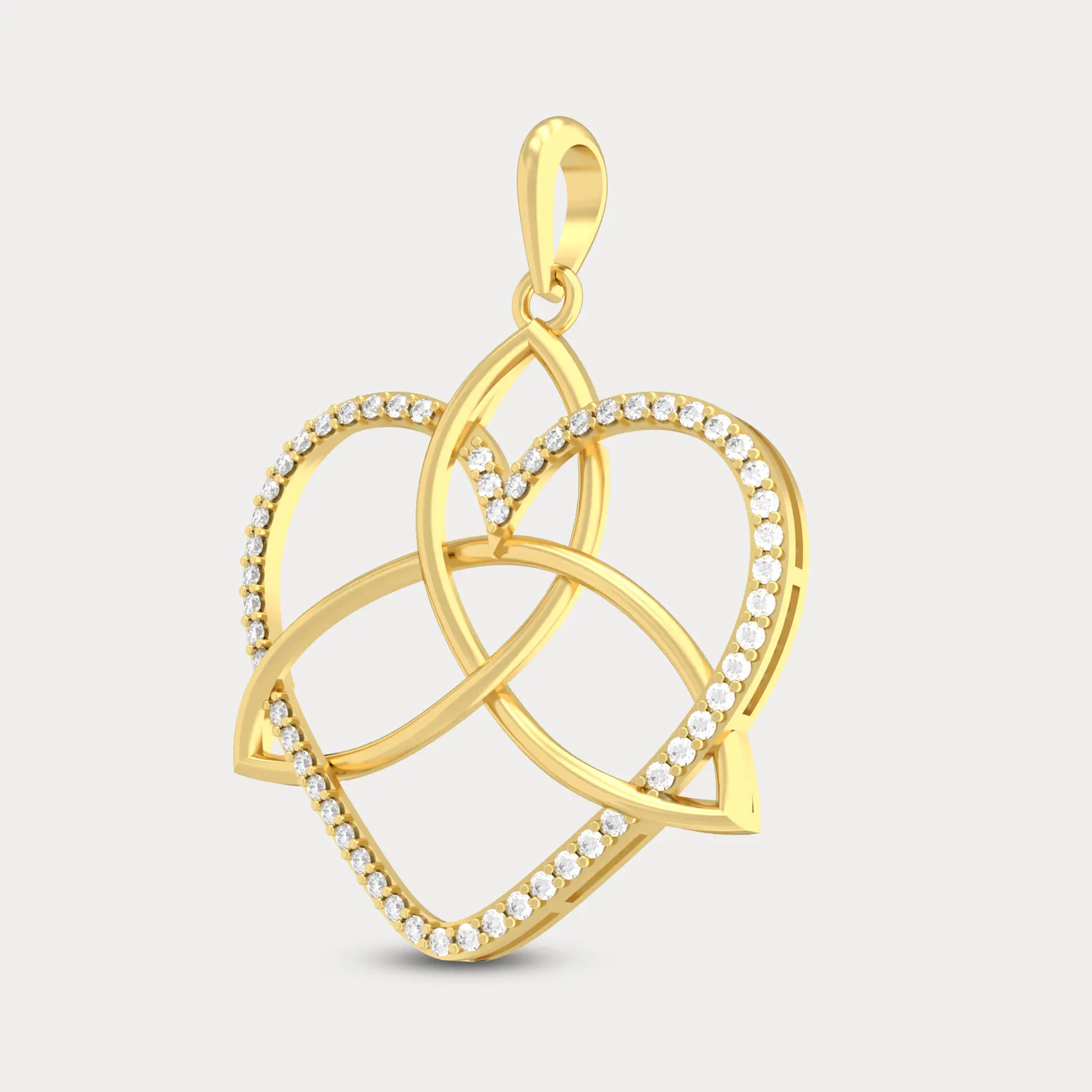 Trinity Knot Diamond Pendant