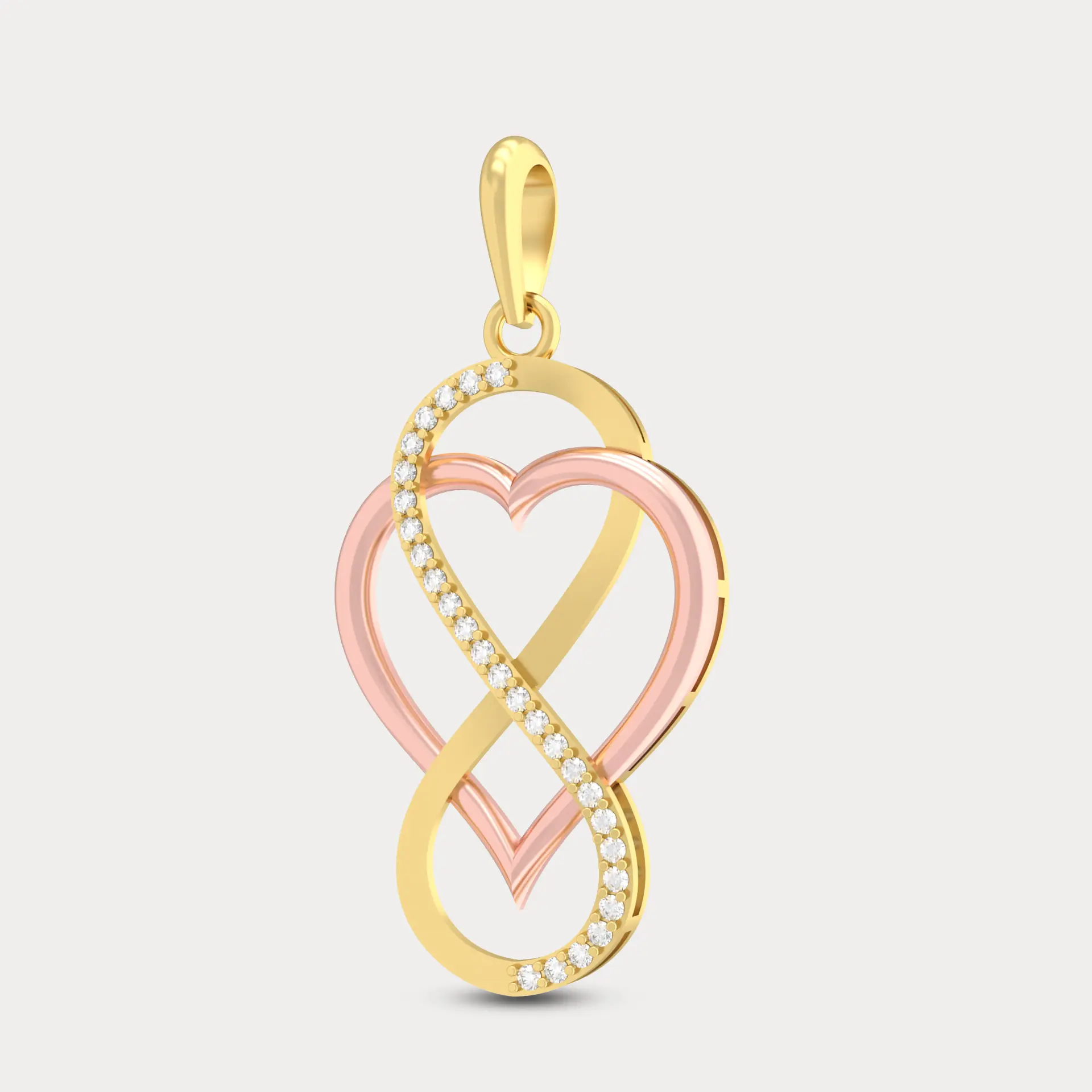 Dual Tone Infinity Pendant