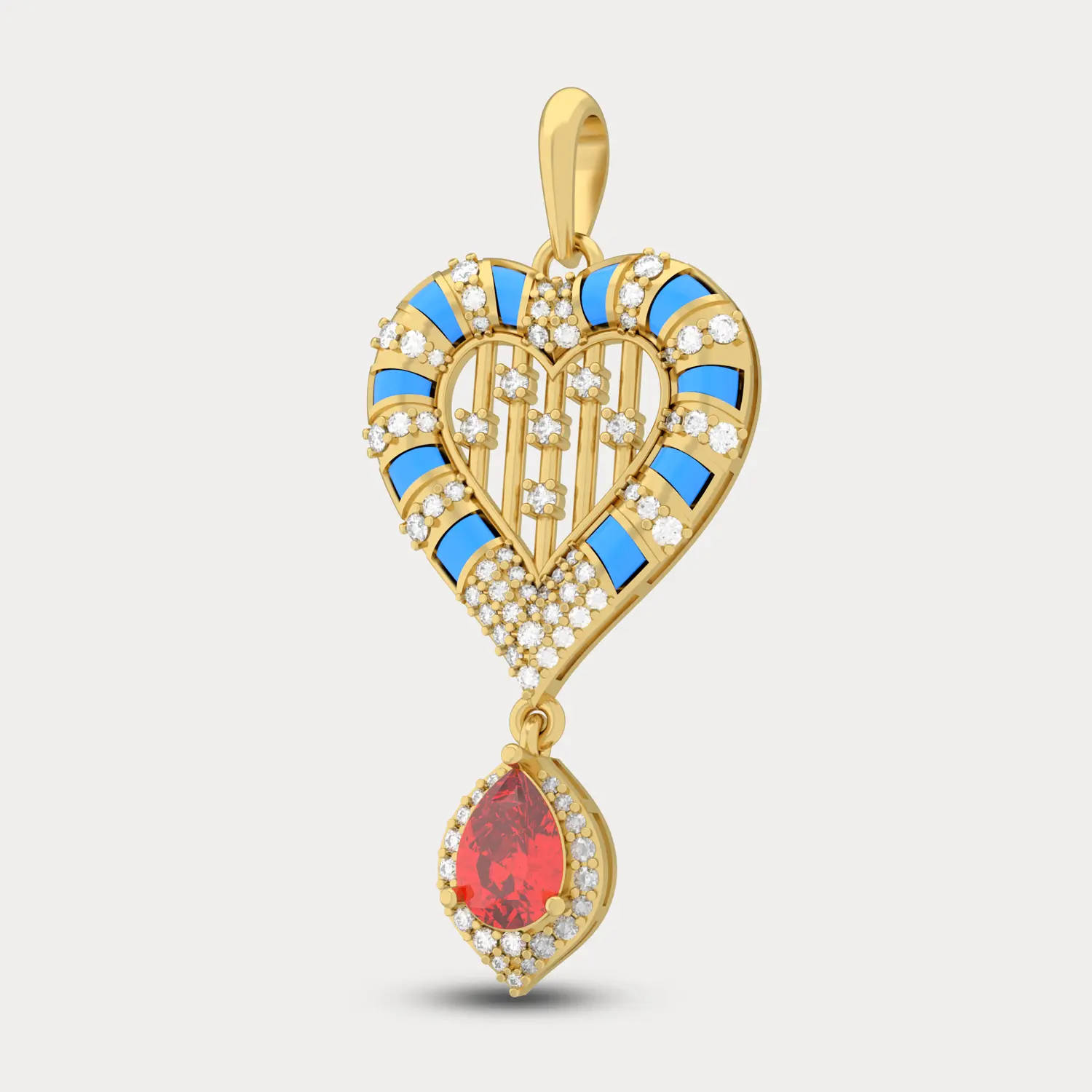 Serenity Drop Diamond Pendant
