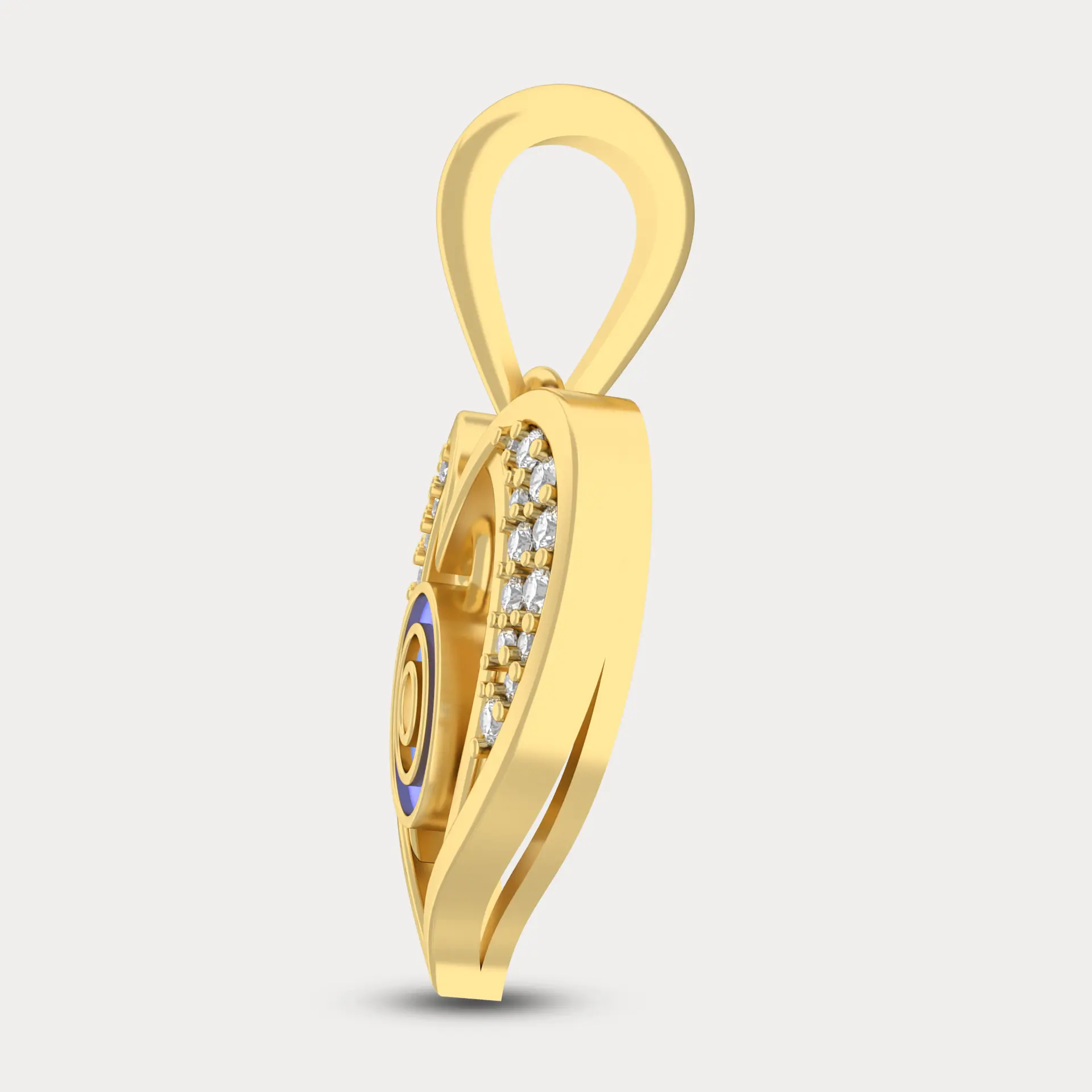Evil Eye Pendant, alternate view