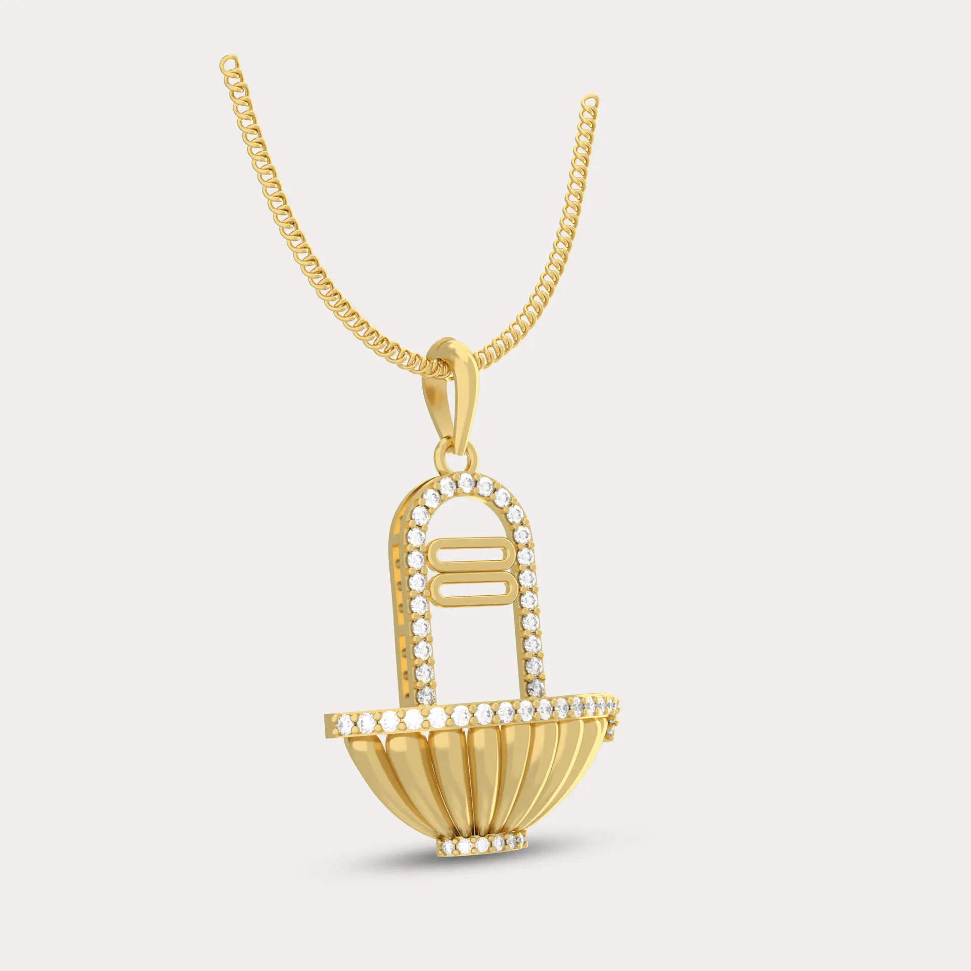 Mahakal Diamond  Pendant, alternate view