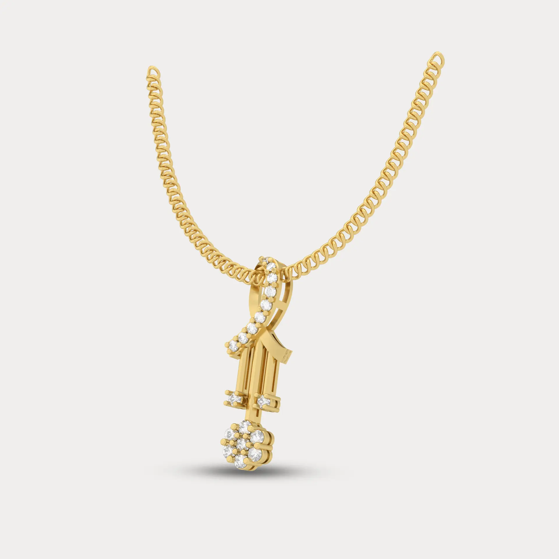 Ornate Diamond Pendant