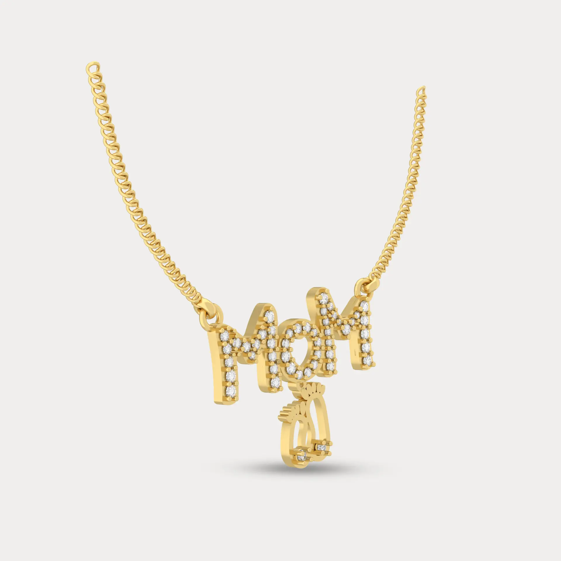Mahima Diamond Pendant, alternate view