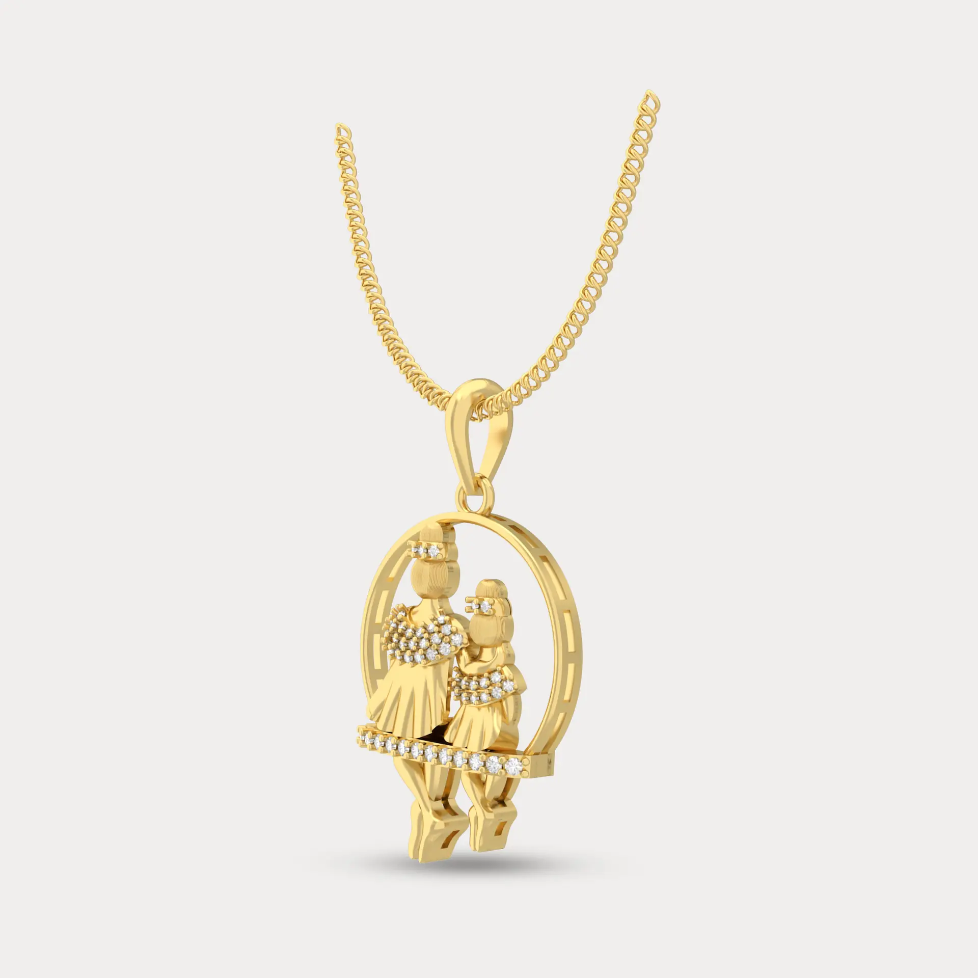 Serenity Diamond Pendant, alternate view