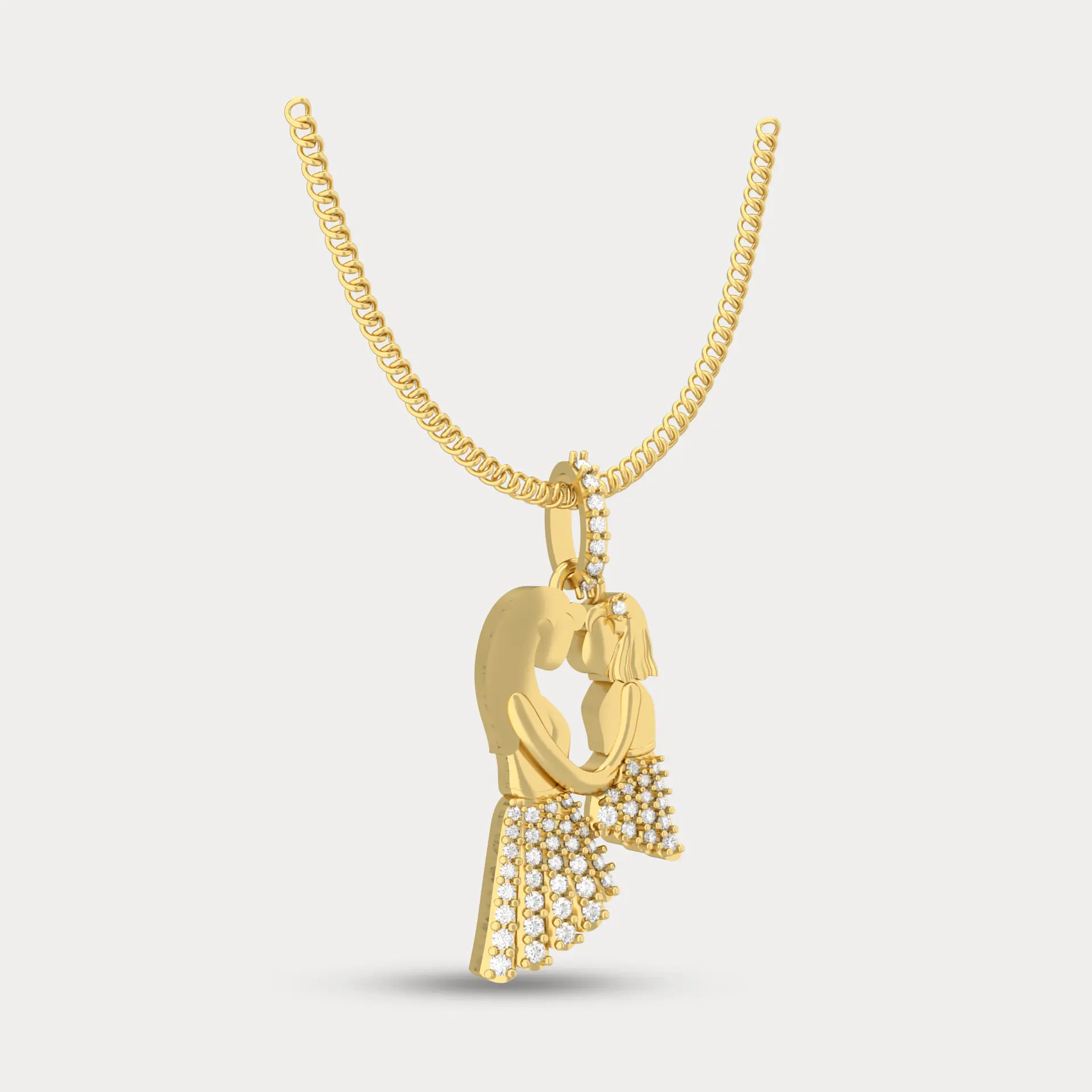 Mamta Diamond Pendant, alternate view