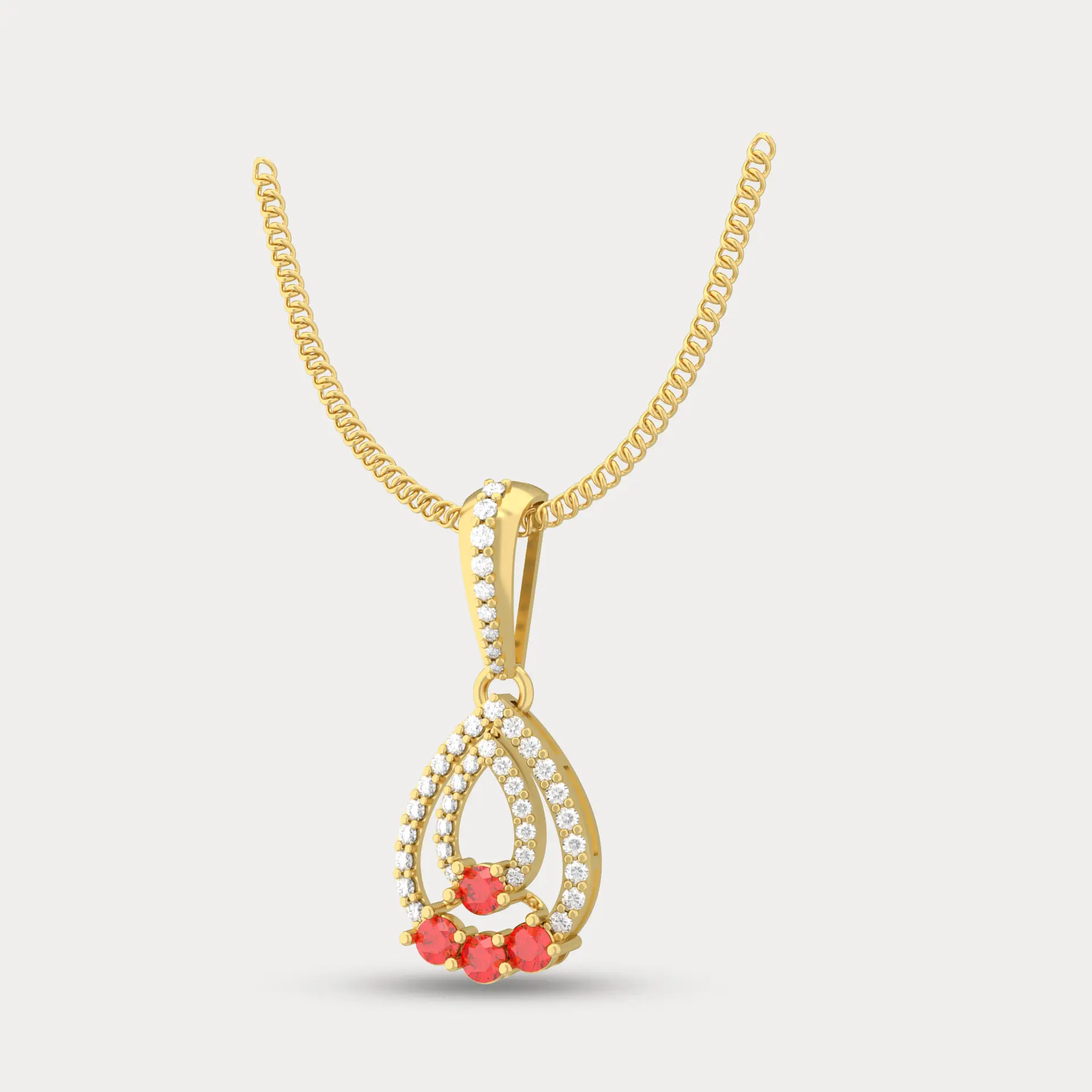 Luminious Tear Drop Pendant