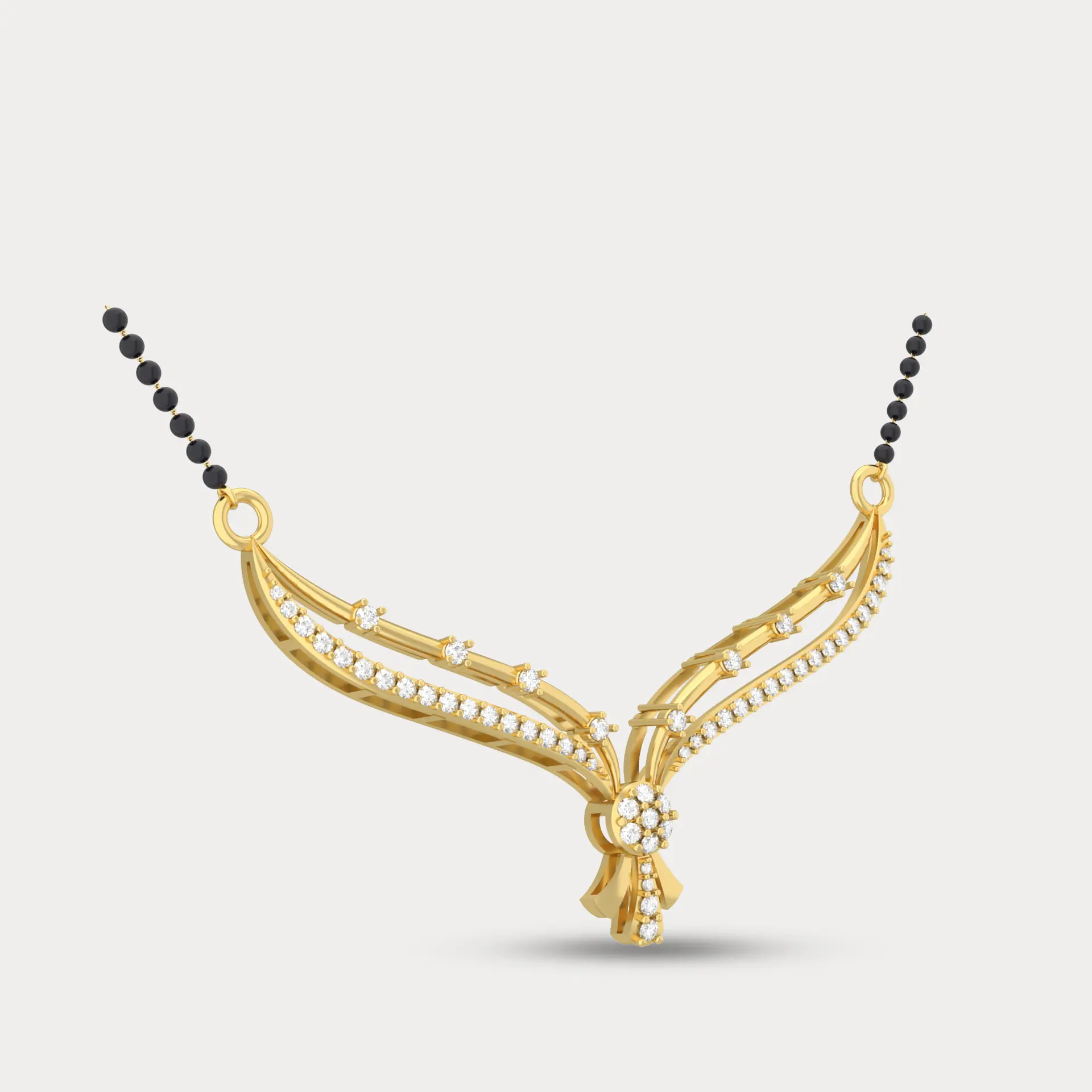 Sparkling Mangalsutra, alternate view