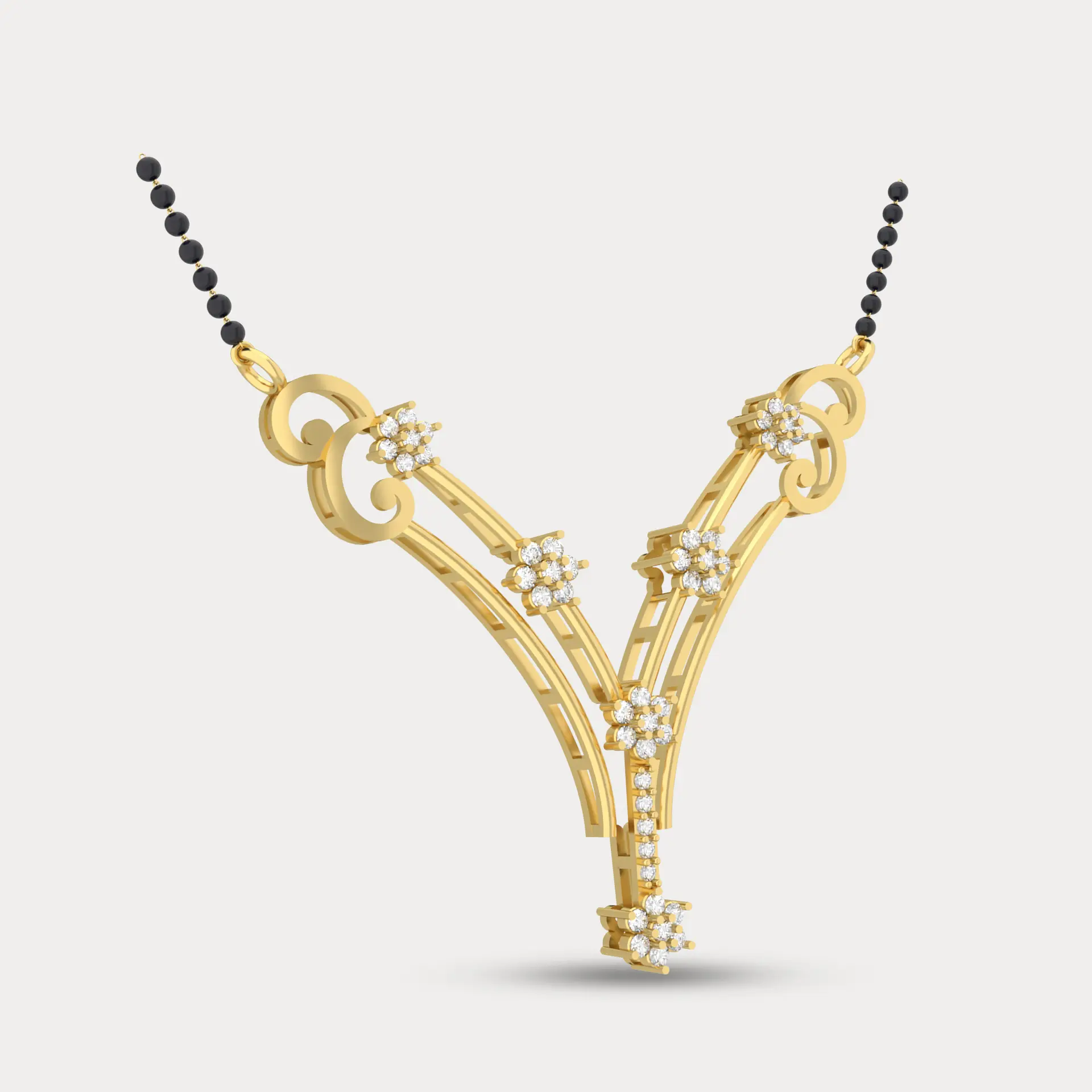 Wishful Flowers Mangalsutra , alternate view
