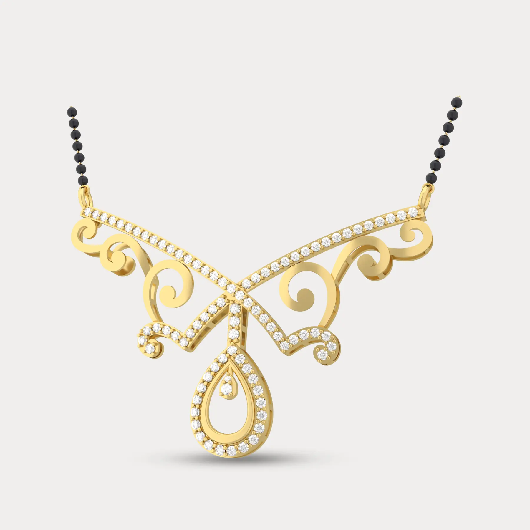 Drop Diamond  Mangalsutra