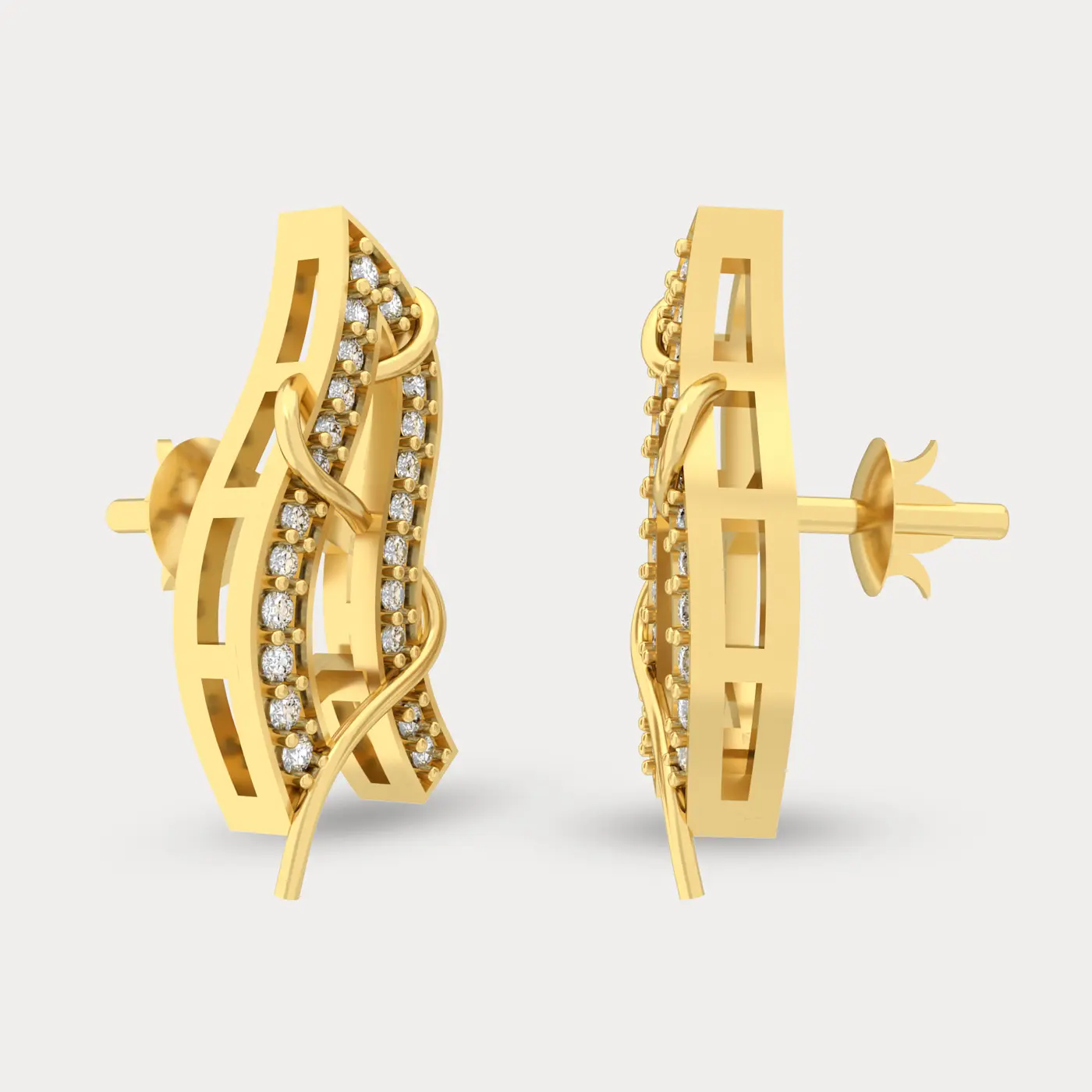 Shining Diamond Earring          , alternate view