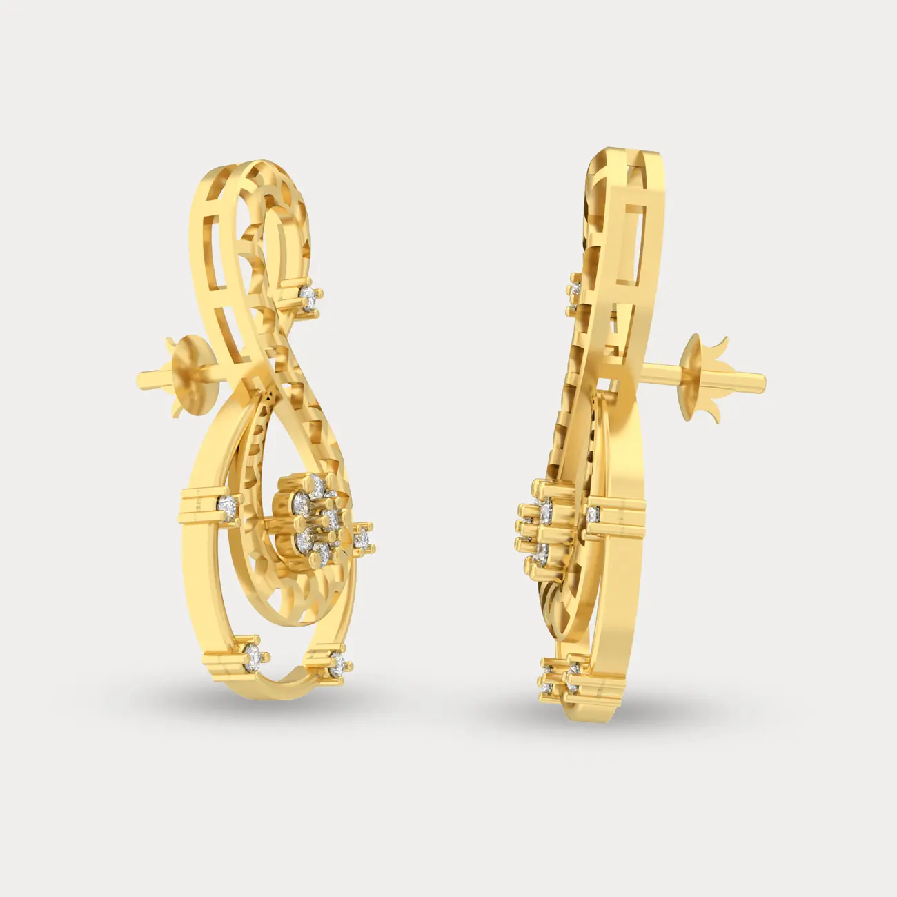 Dazzling Diamond Earring, alternate view