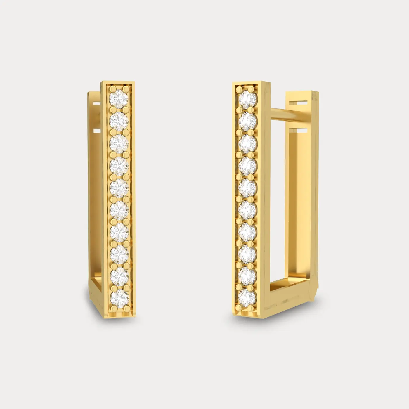 All Season Diamond Hoop Earring