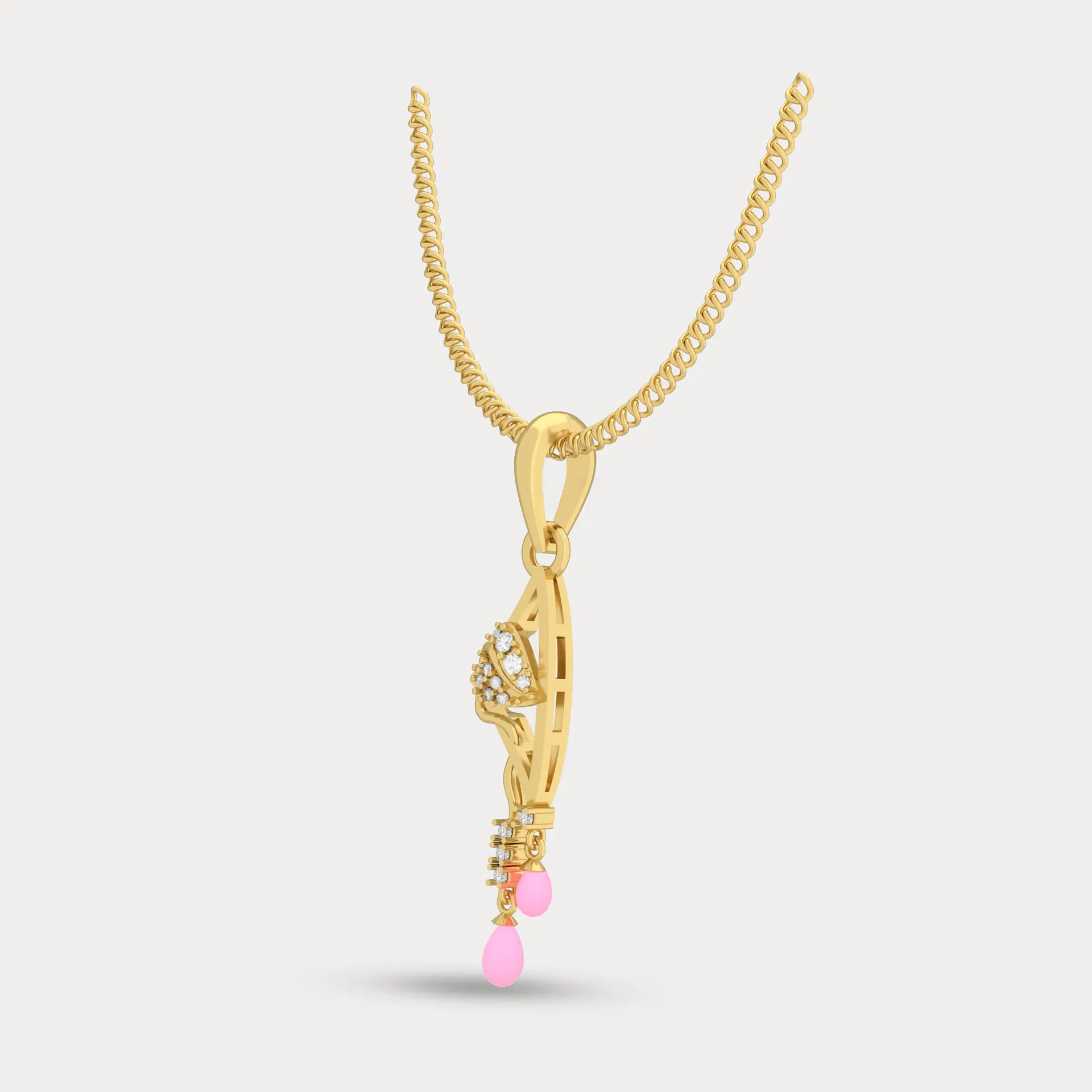 Tress Bloom Pendant, alternate view