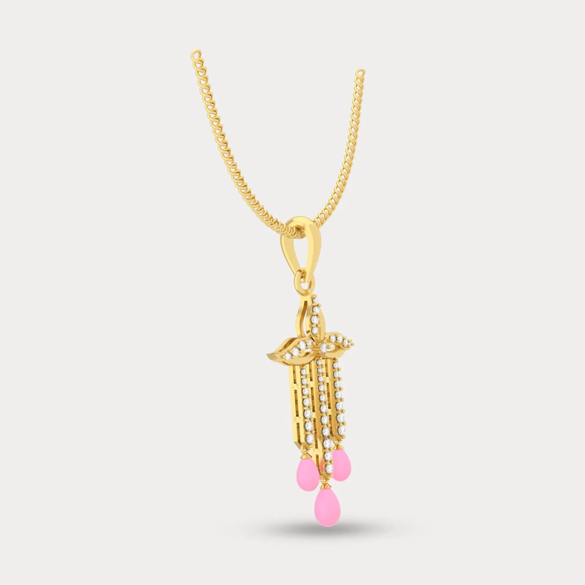 Triya Diamond Pendant, alternate view