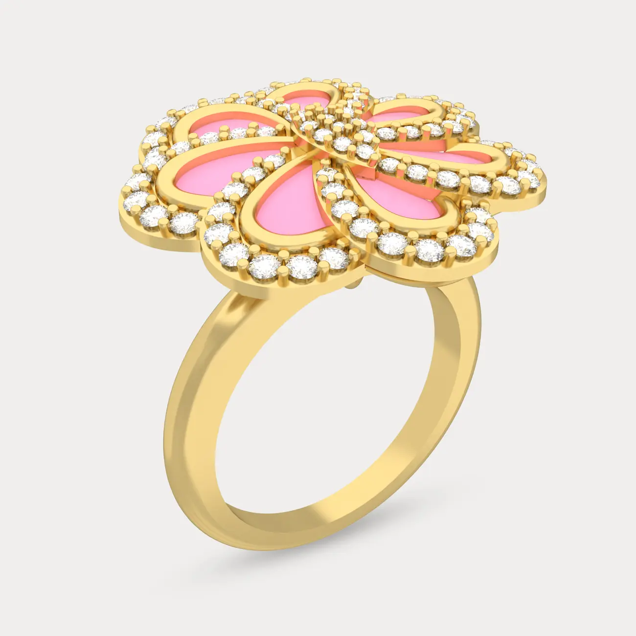 Floret Cockatil Ring, alternate view