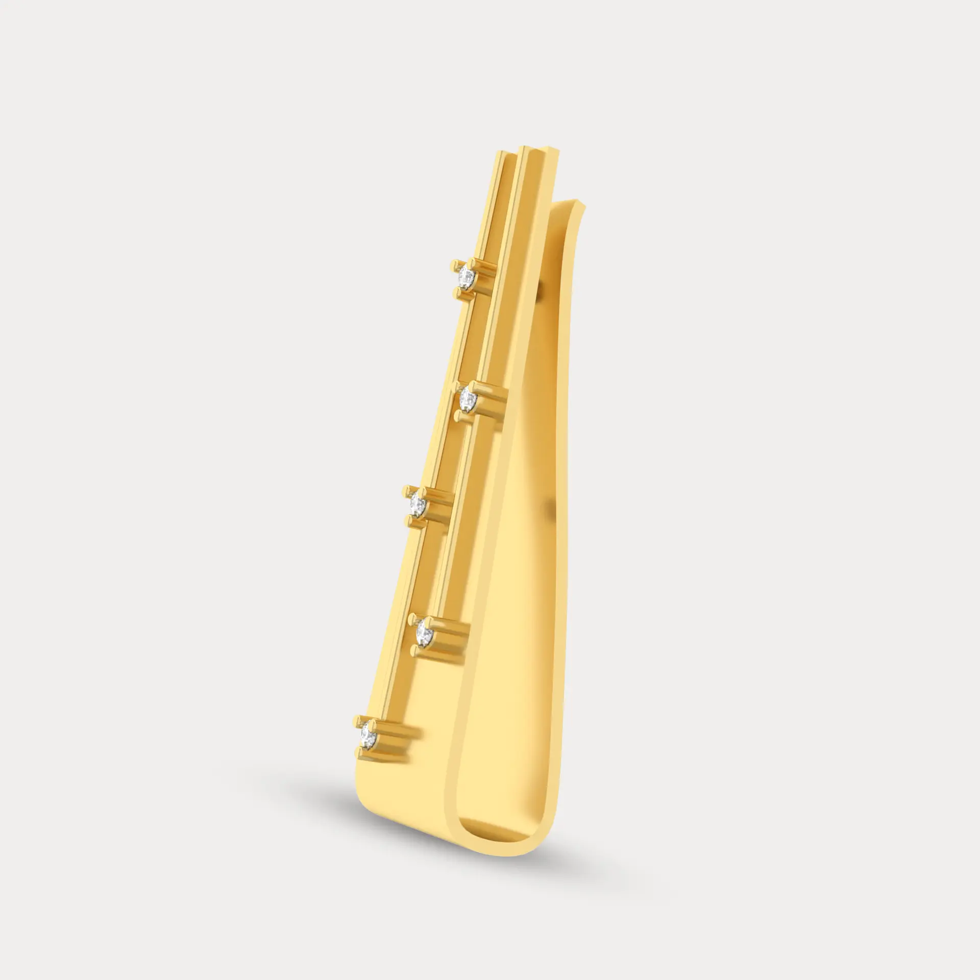 Stellar Diamond Tie Pin, alternate view