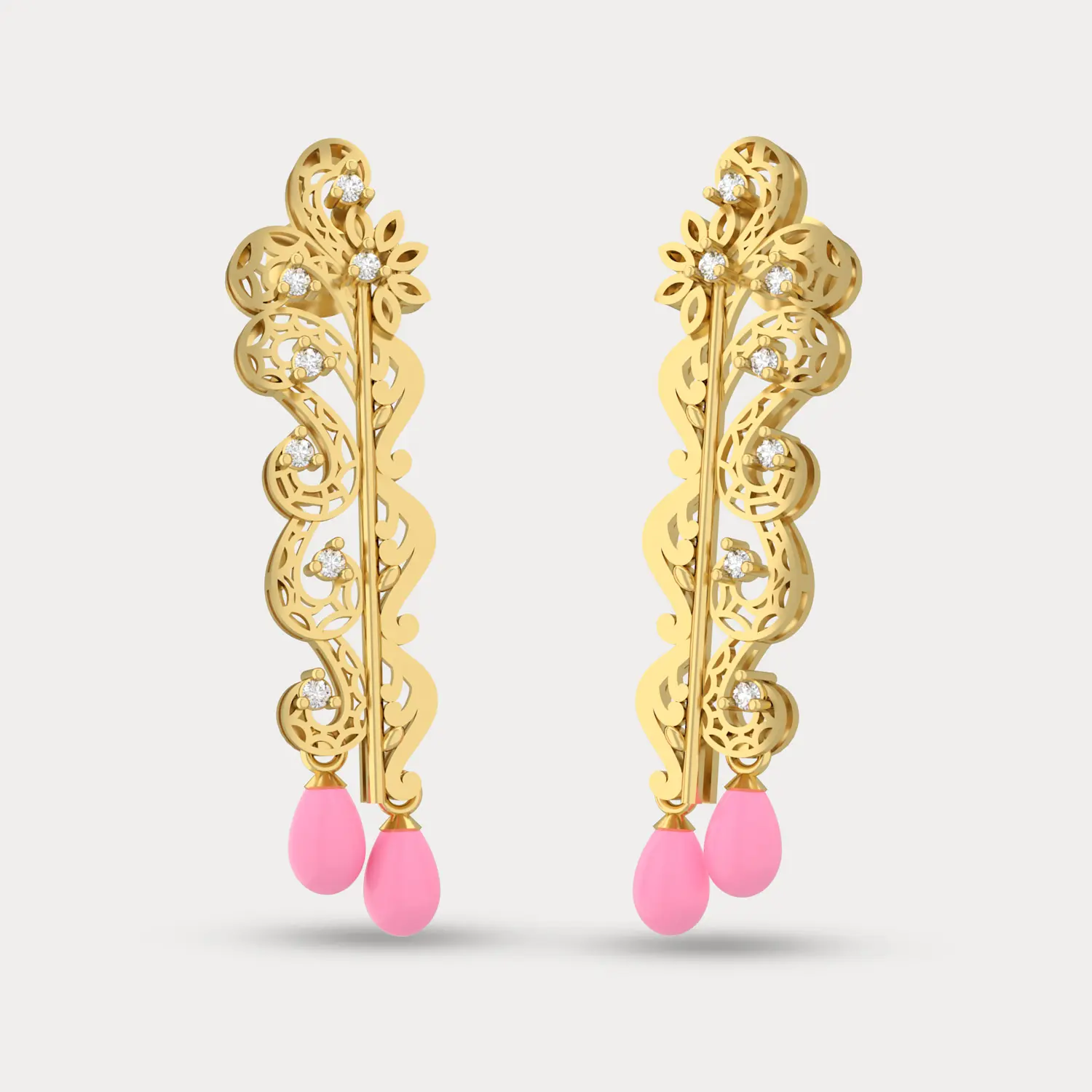 Keya Drop Diamond Earring