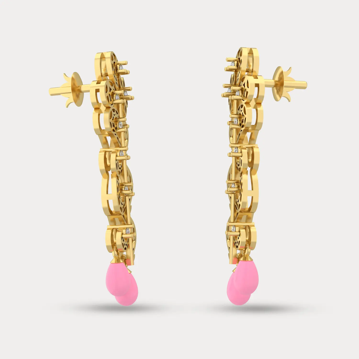 Keya Drop Diamond Earring, alternate view