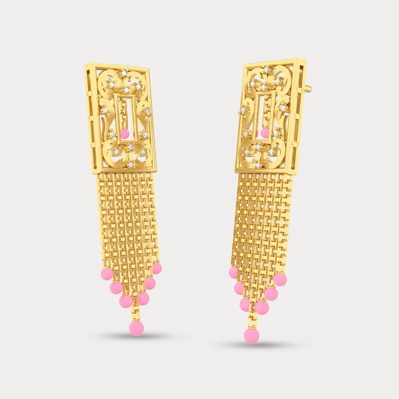 Classic Design Diamond Earring, alternate view