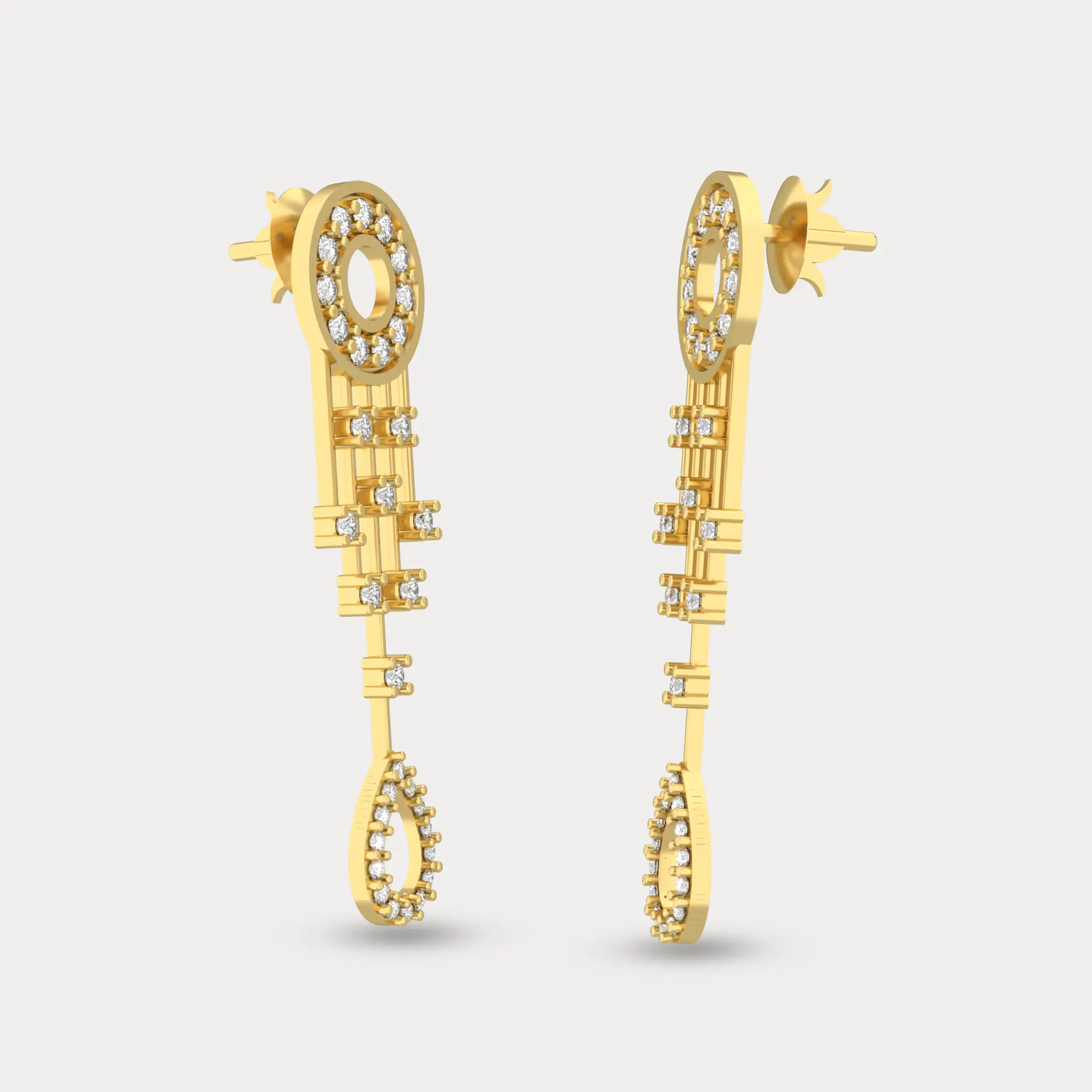 Shrinkler Diamond Earring, alternate view