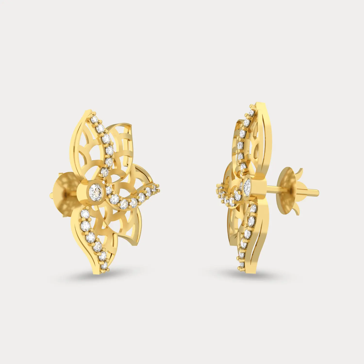 Beam Stud Earring, alternate view