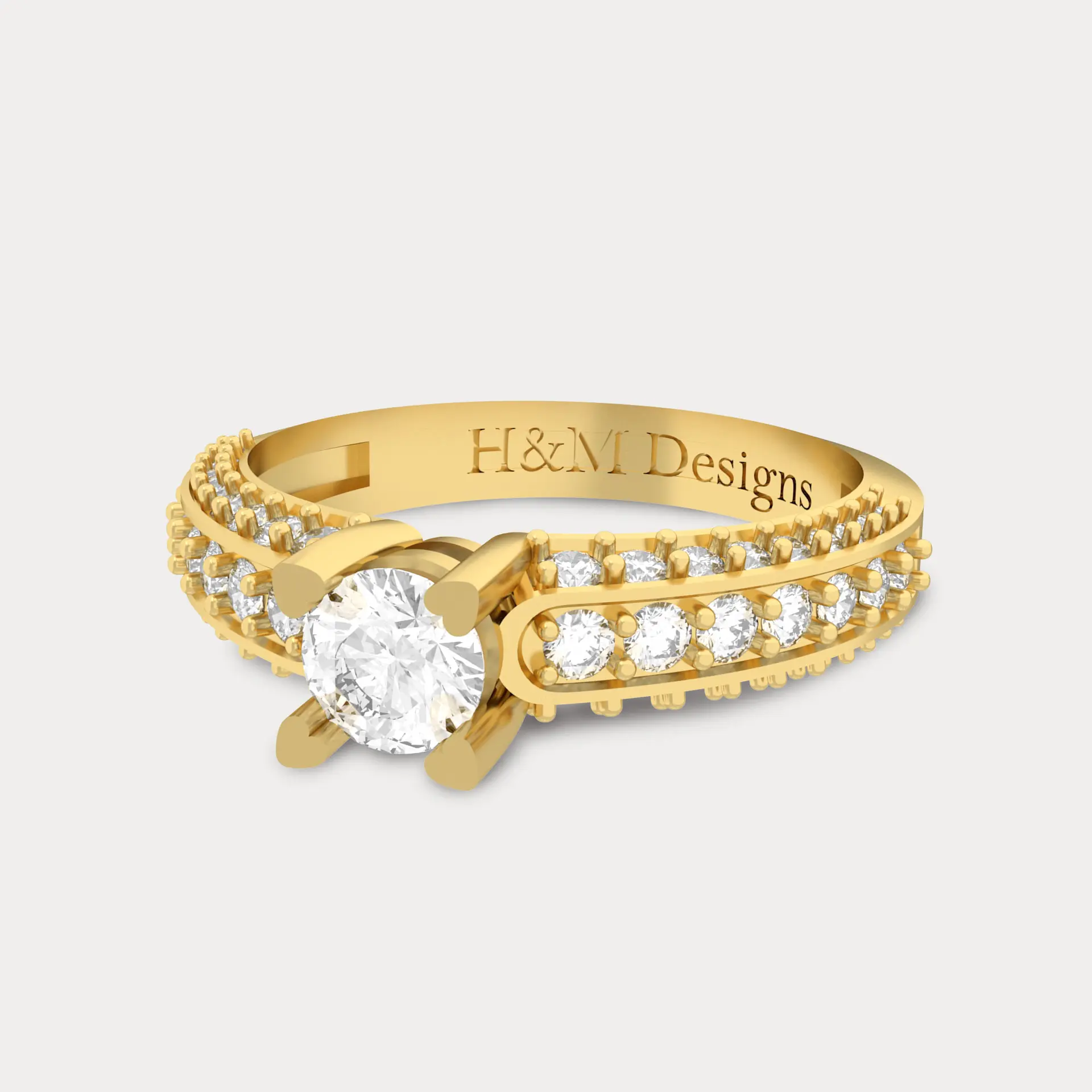 Divine Round Cut Ring