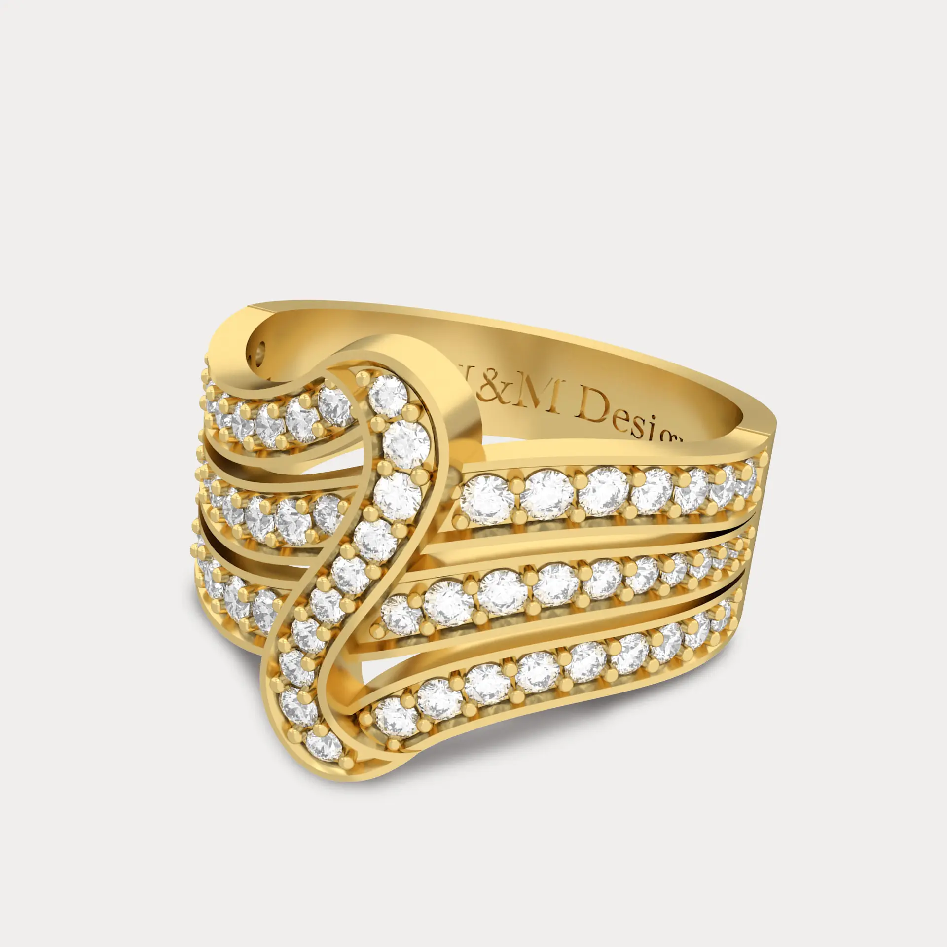 Diamond Wave Ring