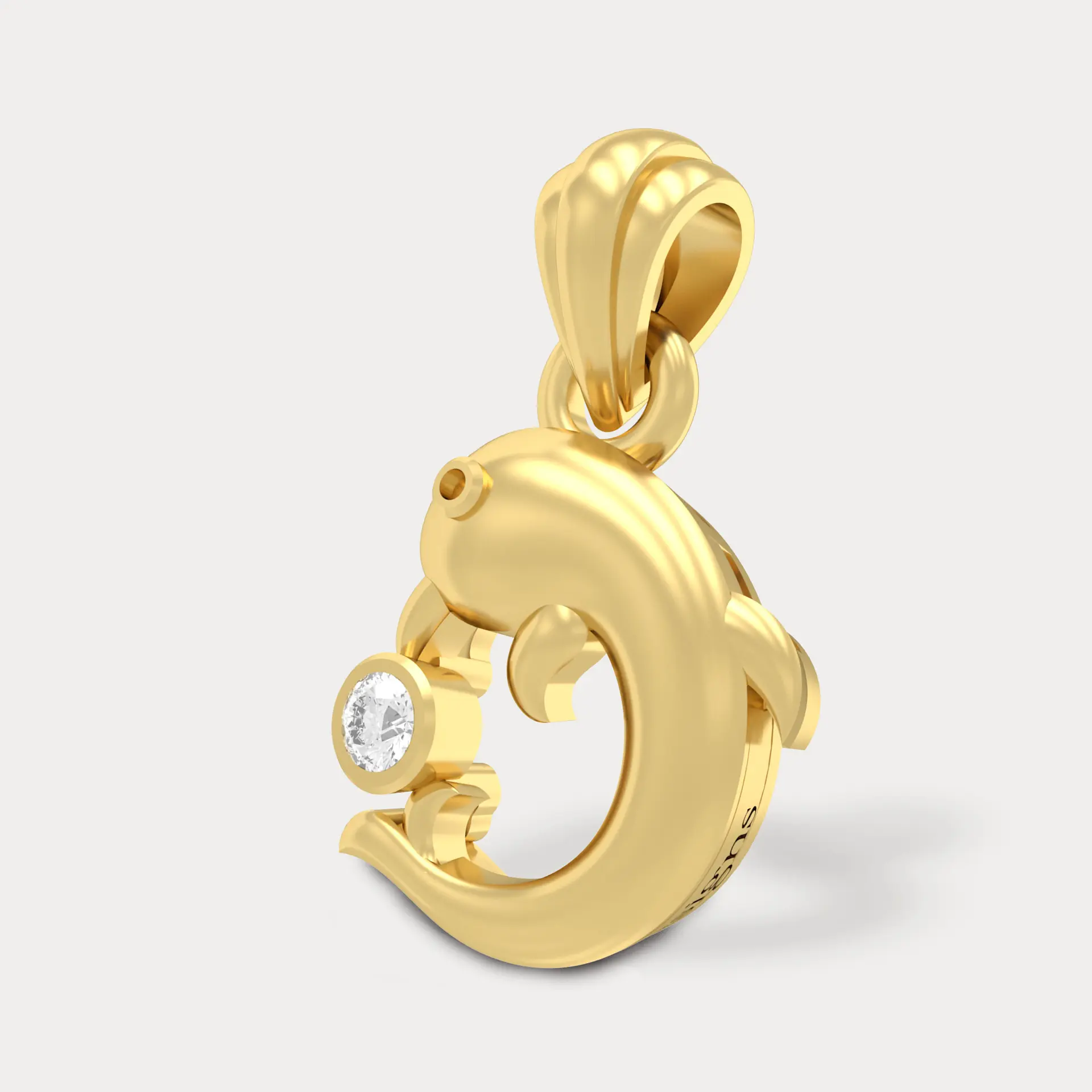 Dolphin's Whisper Pendant, alternate view