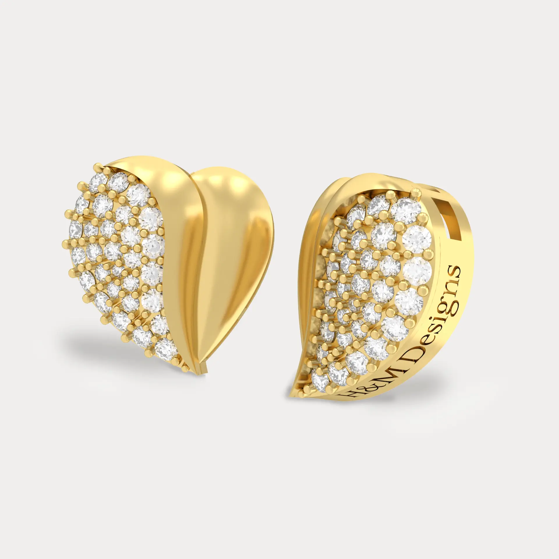 Perfect Heart Stud Earring, alternate view