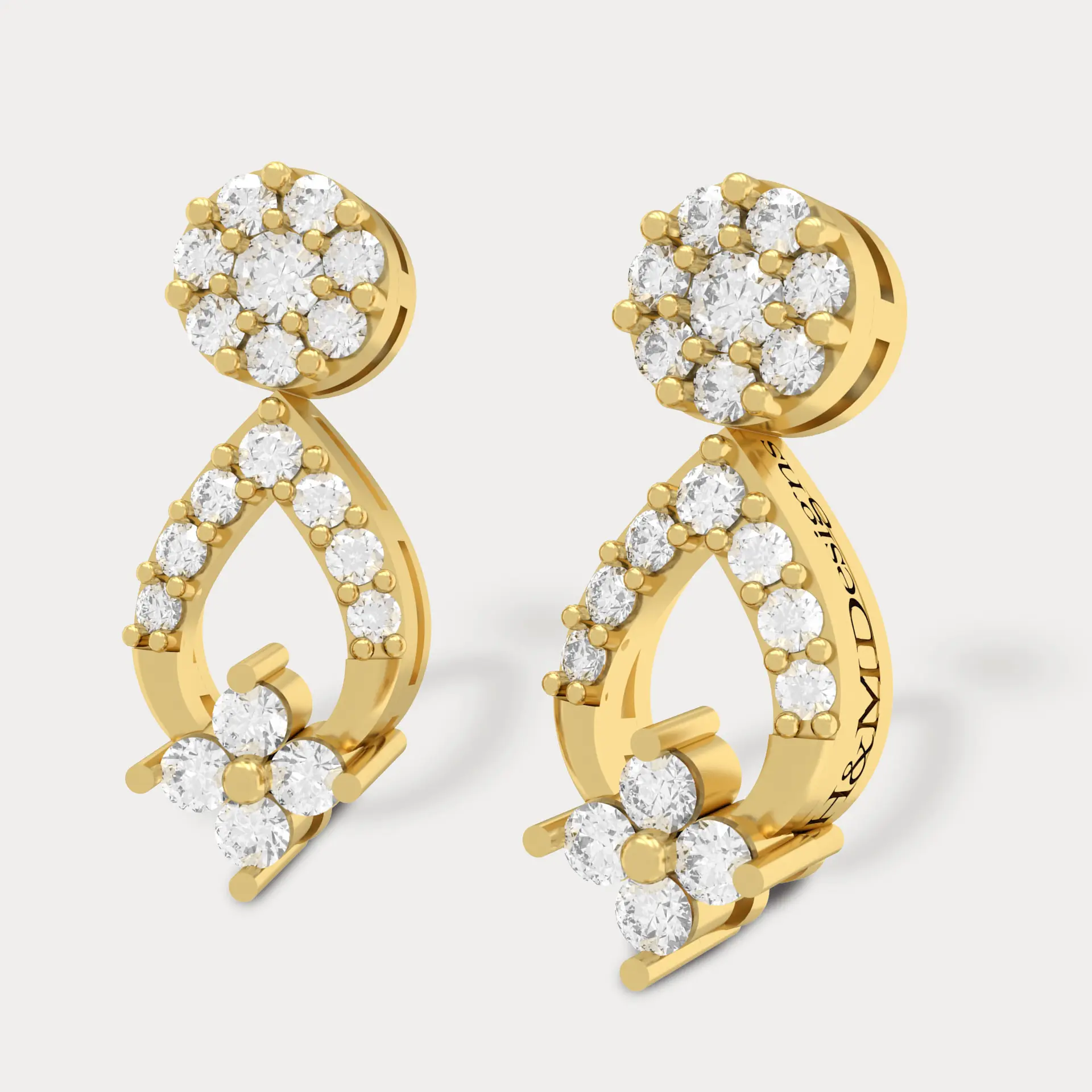 Abioye Drop Diamond Earring