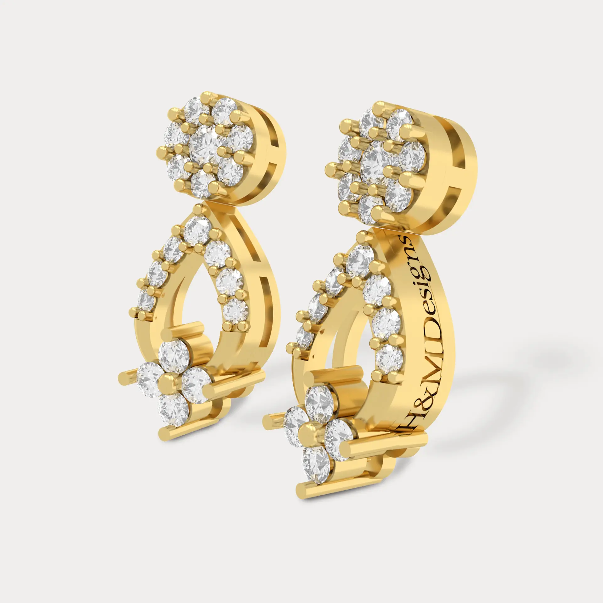 Abioye Drop Diamond Earring, alternate view