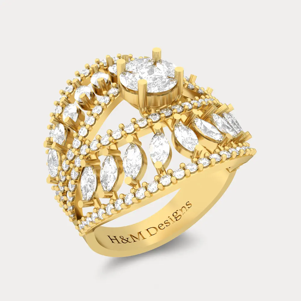 Elegant Diamond Ring, alternate view