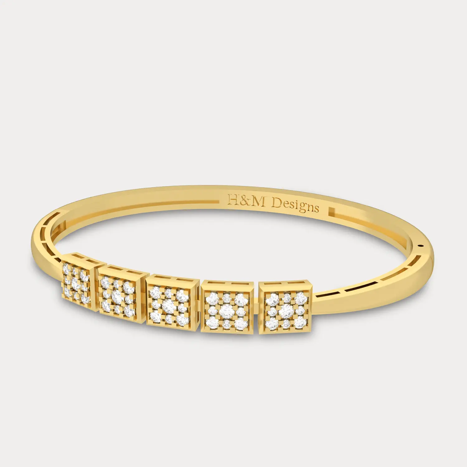 Cubes Oval Bracelet