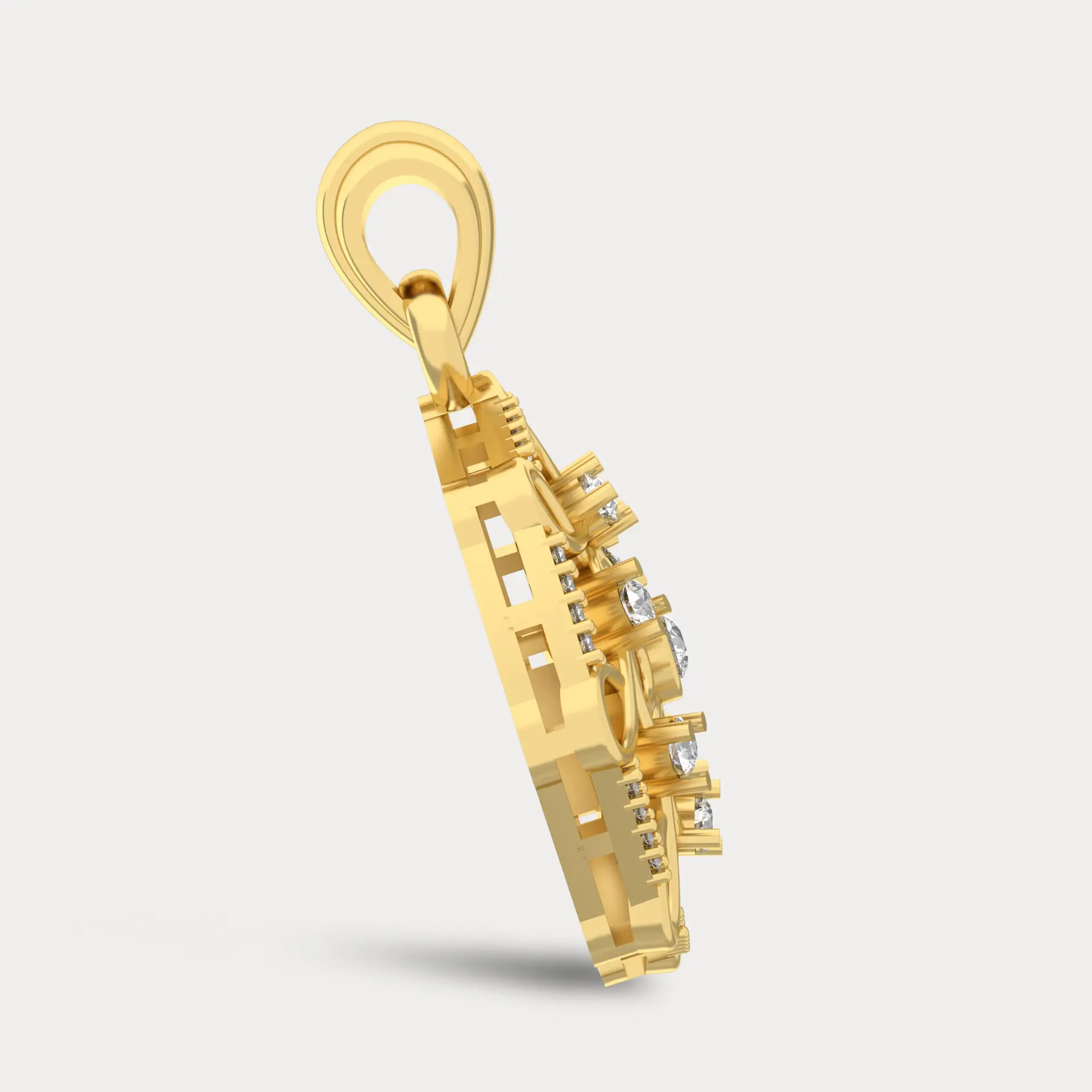 Contemporary princess pendant, alternate view