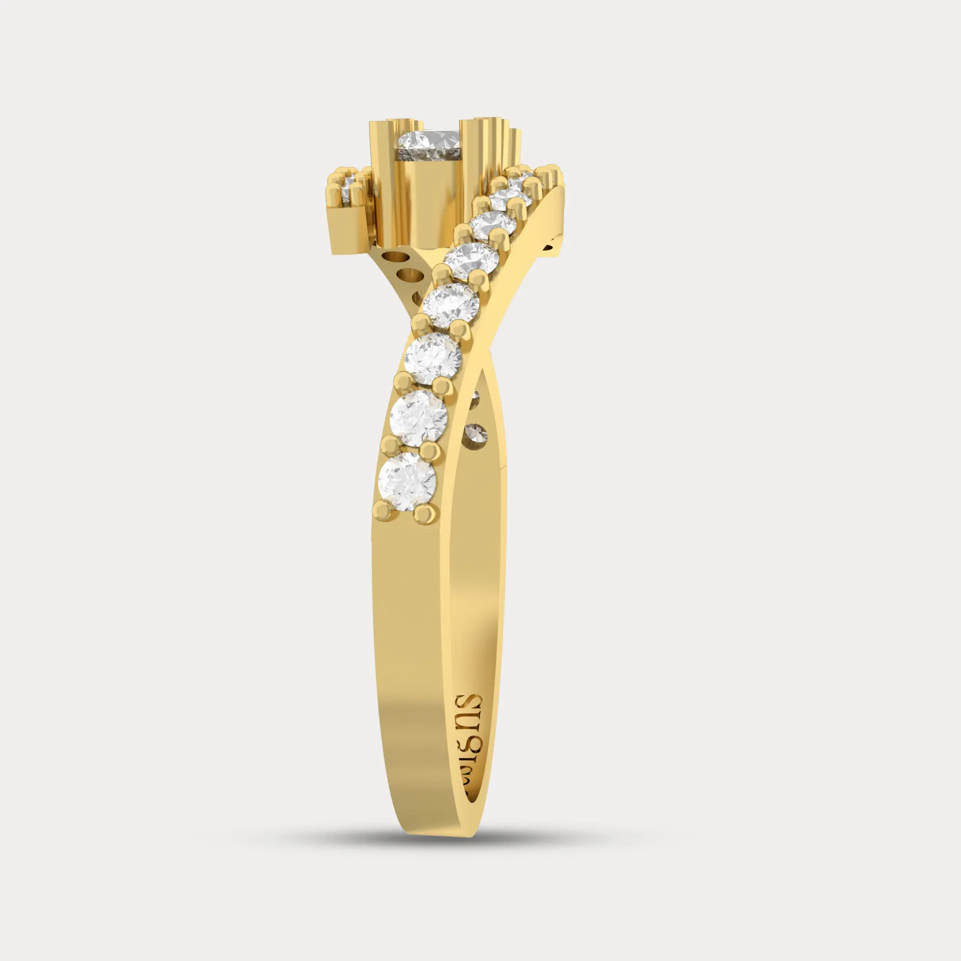 Duo Diamond Ring, alternate view