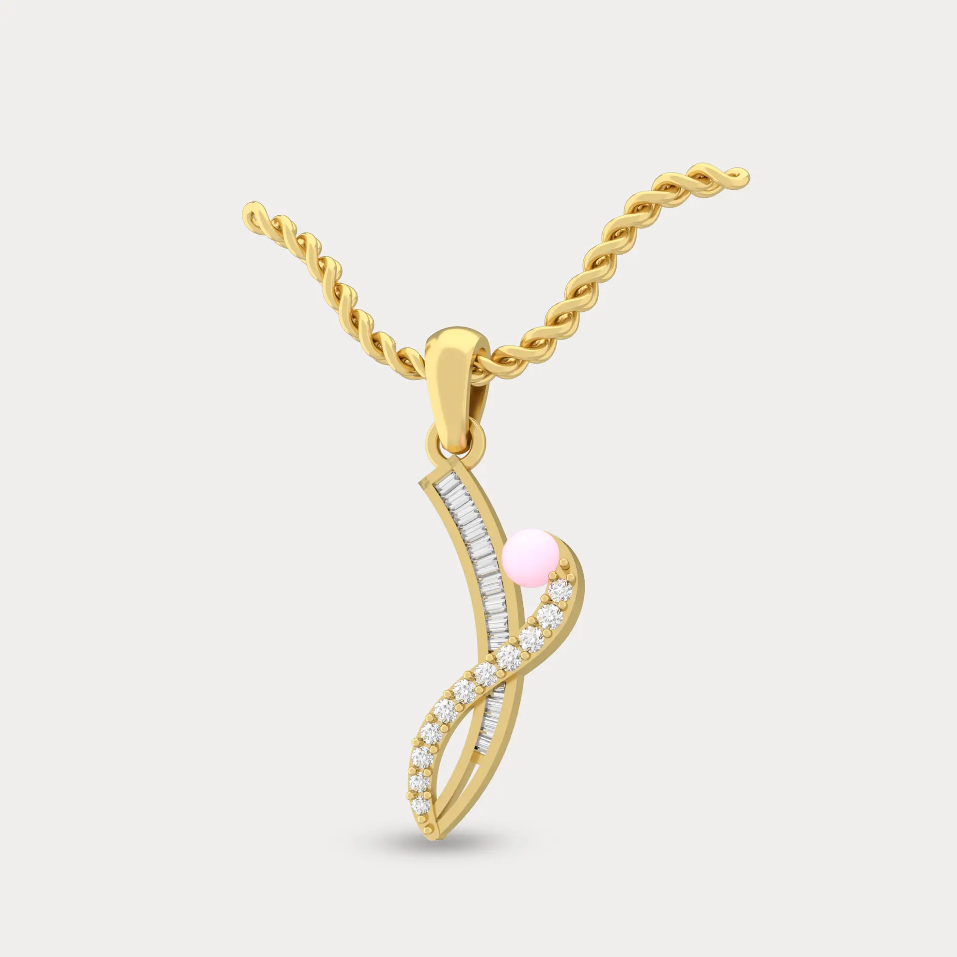 Wavy String Pendant