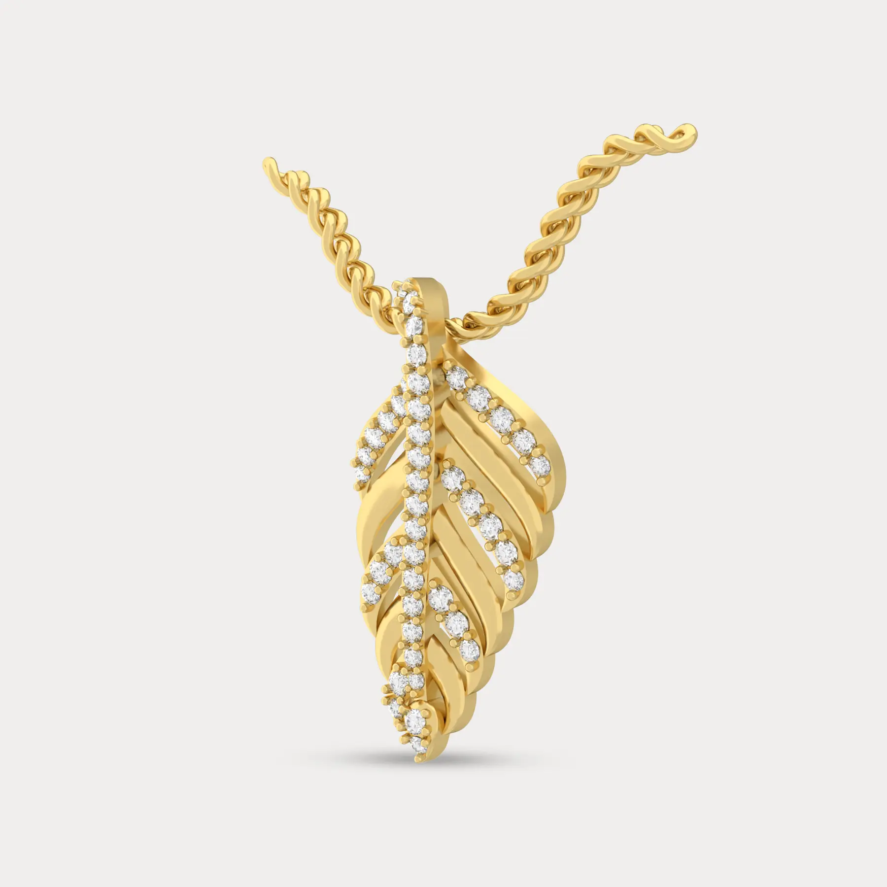 Penny Diamond Pendant, alternate view